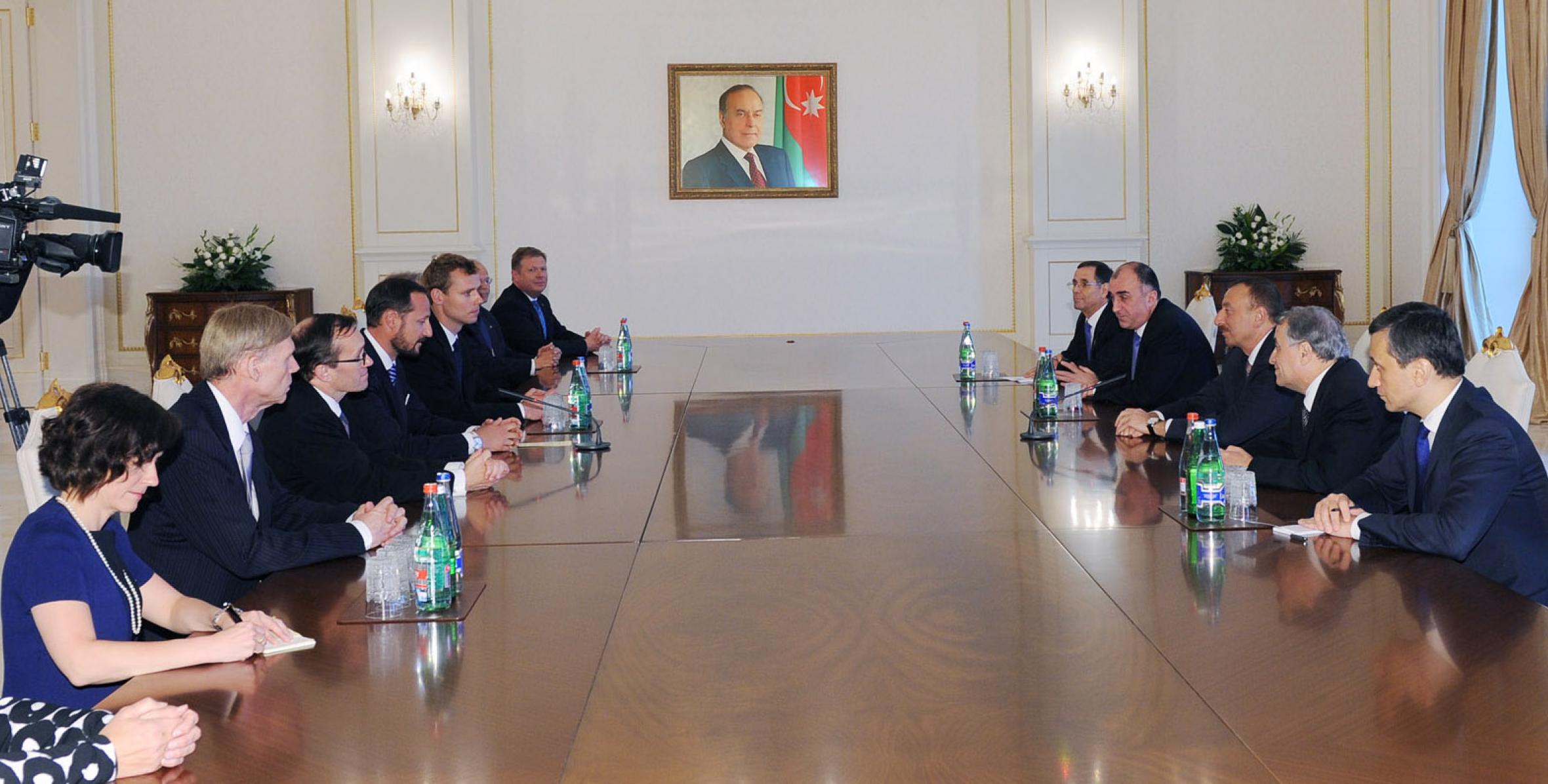 Ilham Aliyev received a delegation led by Crown Prince of the Kingdom of Norway Haakon