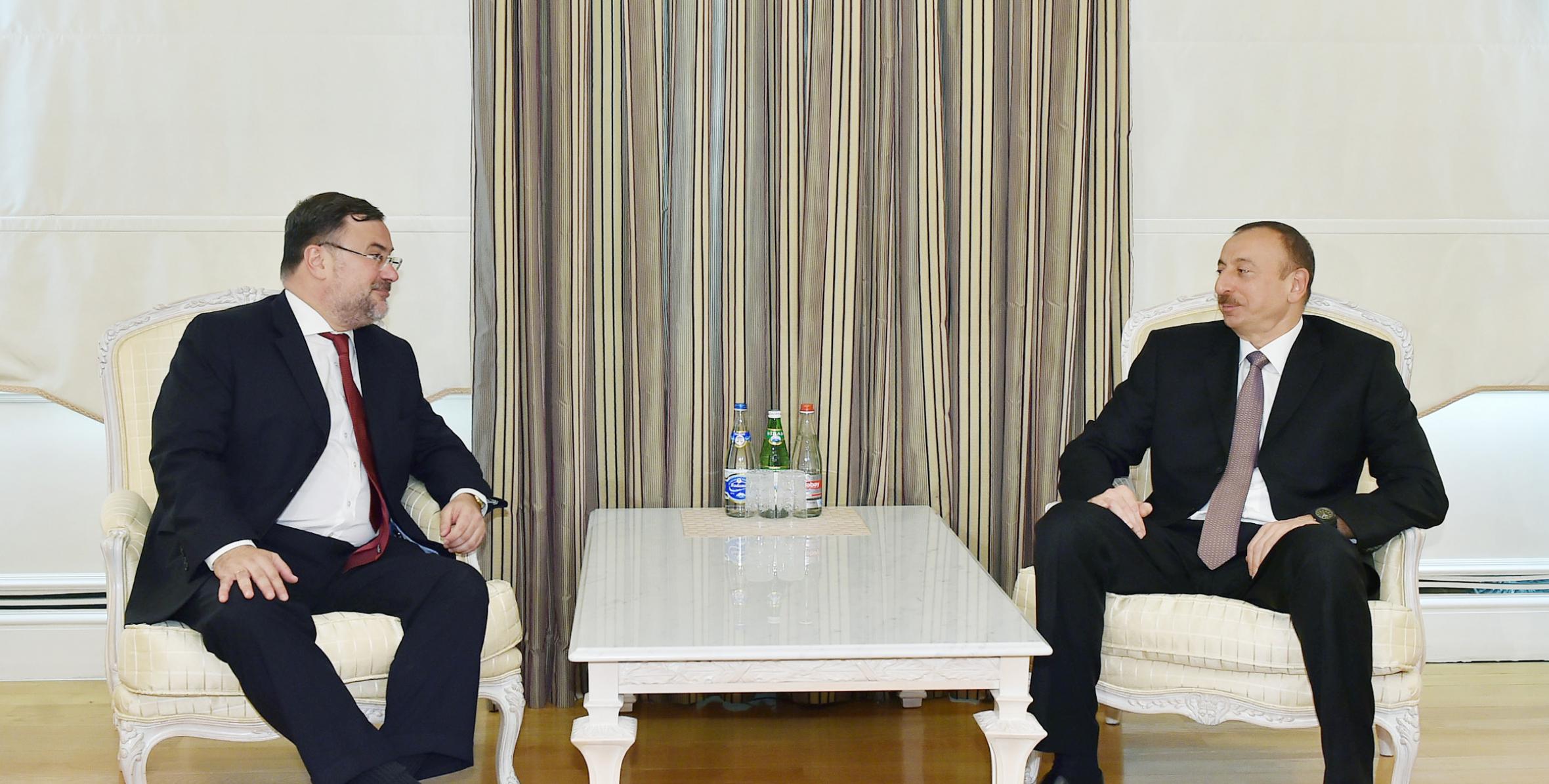 Ilham Aliyev received OSCE Project Co-ordinator in Baku Alexis Chahtahtinsky