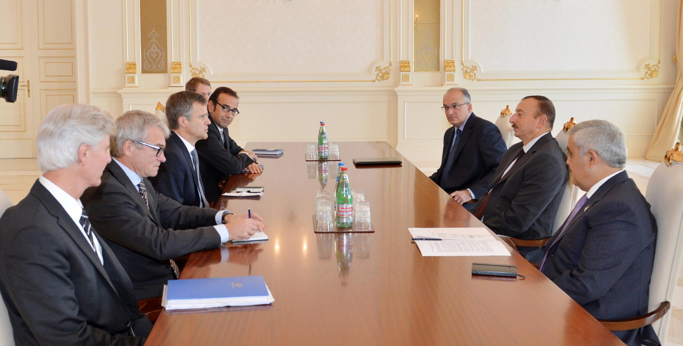 Ilham Aliyev received the President of Statoil