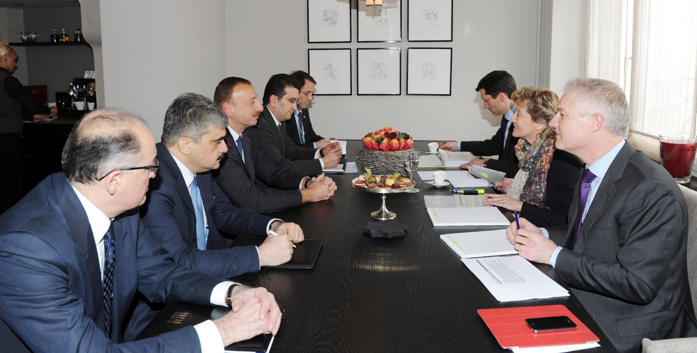 Ilham Aliyev met with Swiss President Eveline Widmer-Schlumpf