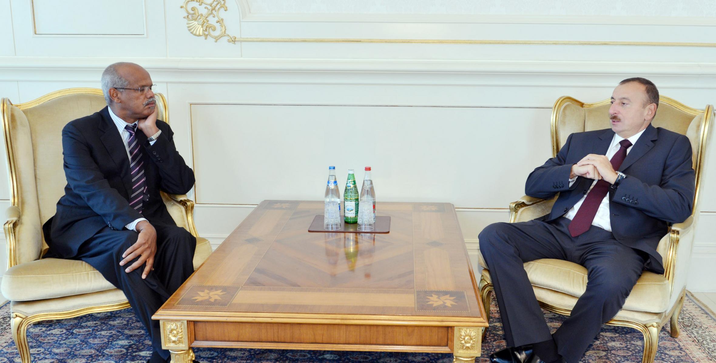 Ilham Aliyev accepted the credentials of the Ambassador of Sudan to Azerbaijan