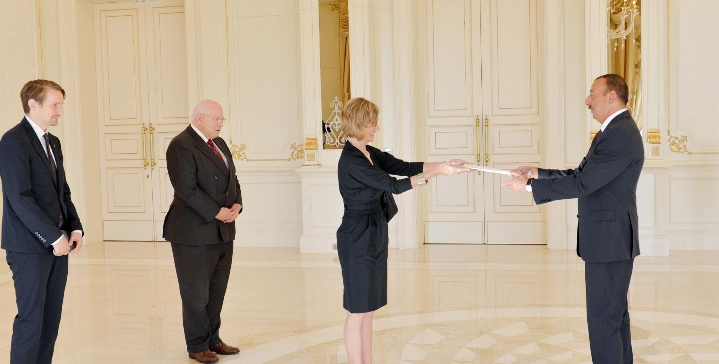 Ilham Aliyev received the credentials of a newly appointed Ambassador Extraordinary and Plenipotentiary of Germany to Azerbaijan