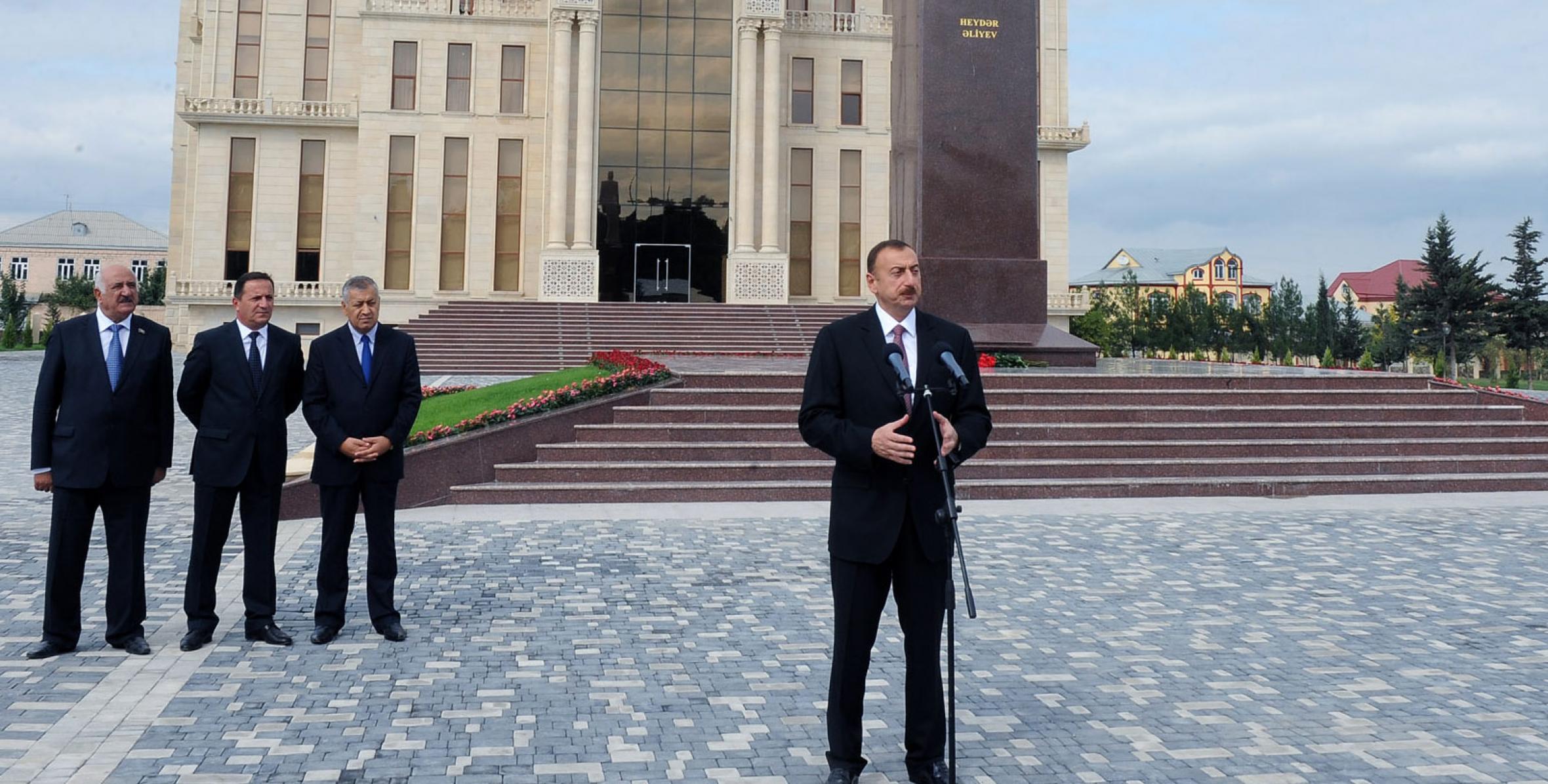 Speech by Ilham Aliyev at the opening of the Heydar Aliyev Center in Guba