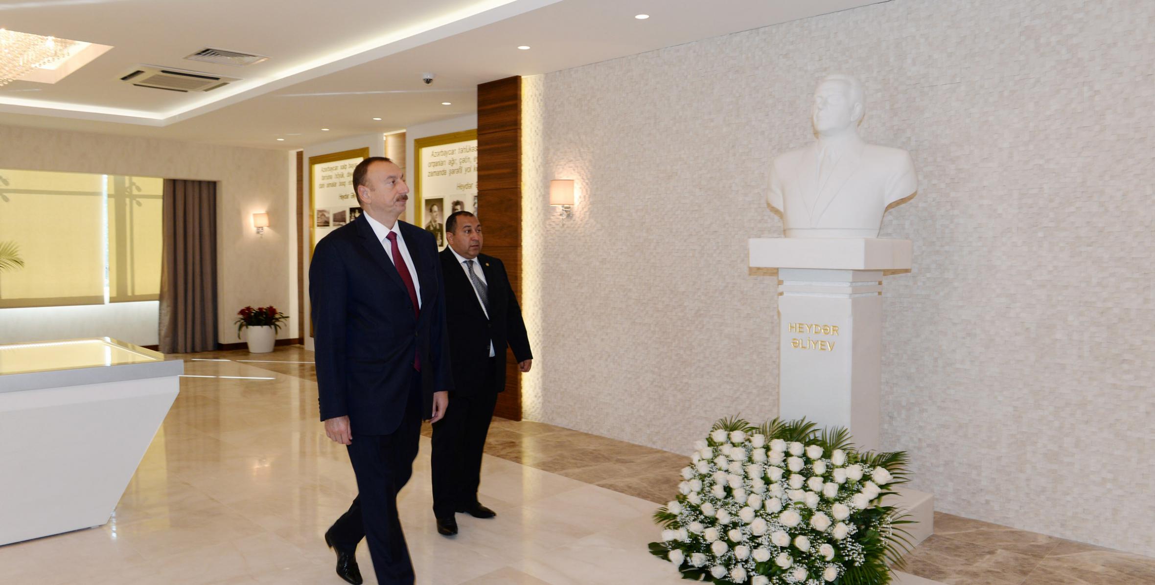 Ilham Aliyev attended the opening of the Heydar Aliyev Center in Khizi