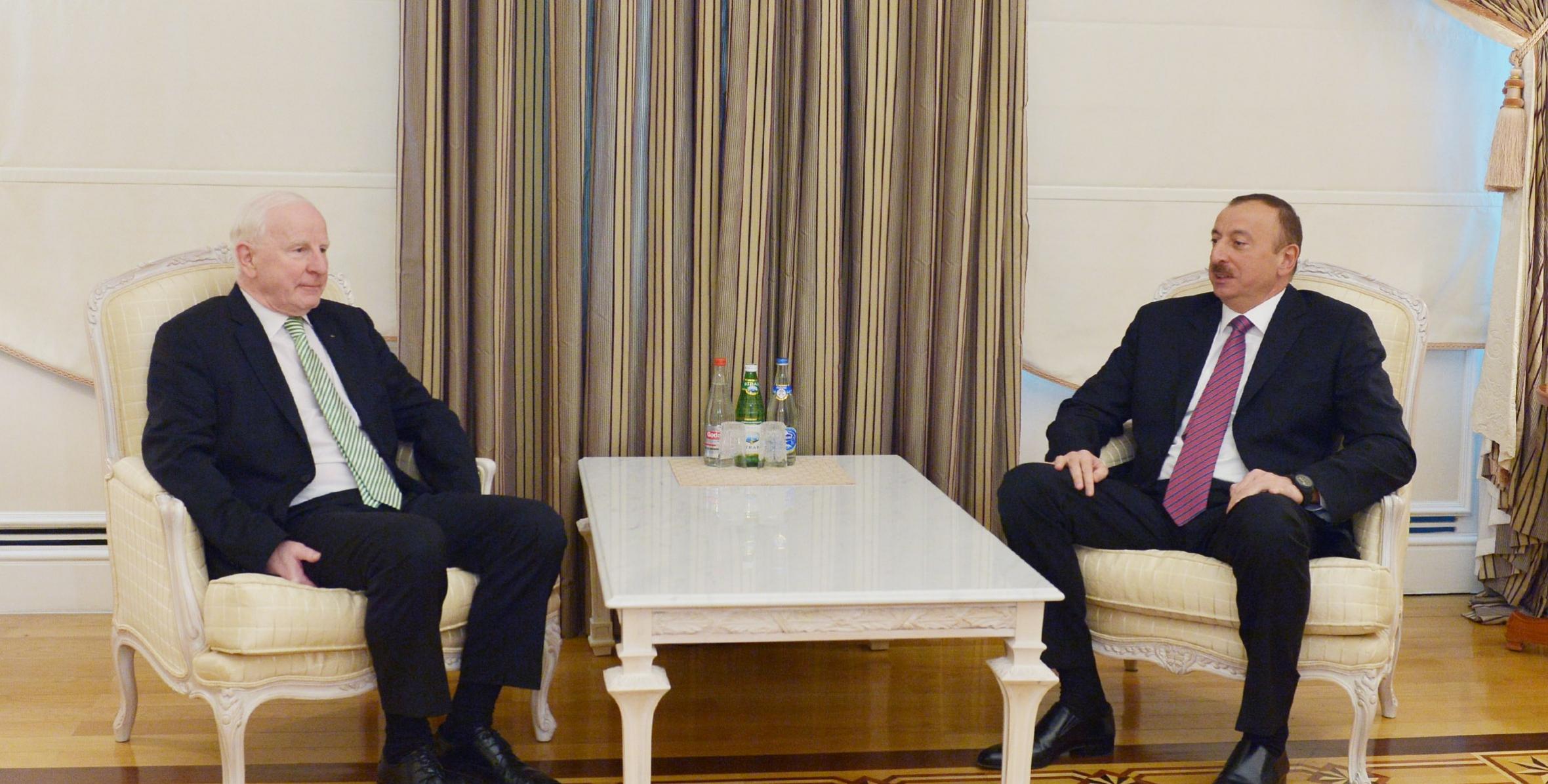 Ilham Aliyev received the President of the European Olympic Committee