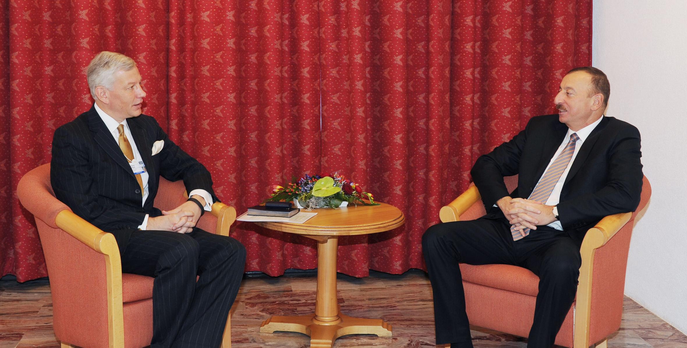 Состоялась встреча Ильхама Алиева с руководителем американской компании McKinsey&Сompany Домиником Бартоном