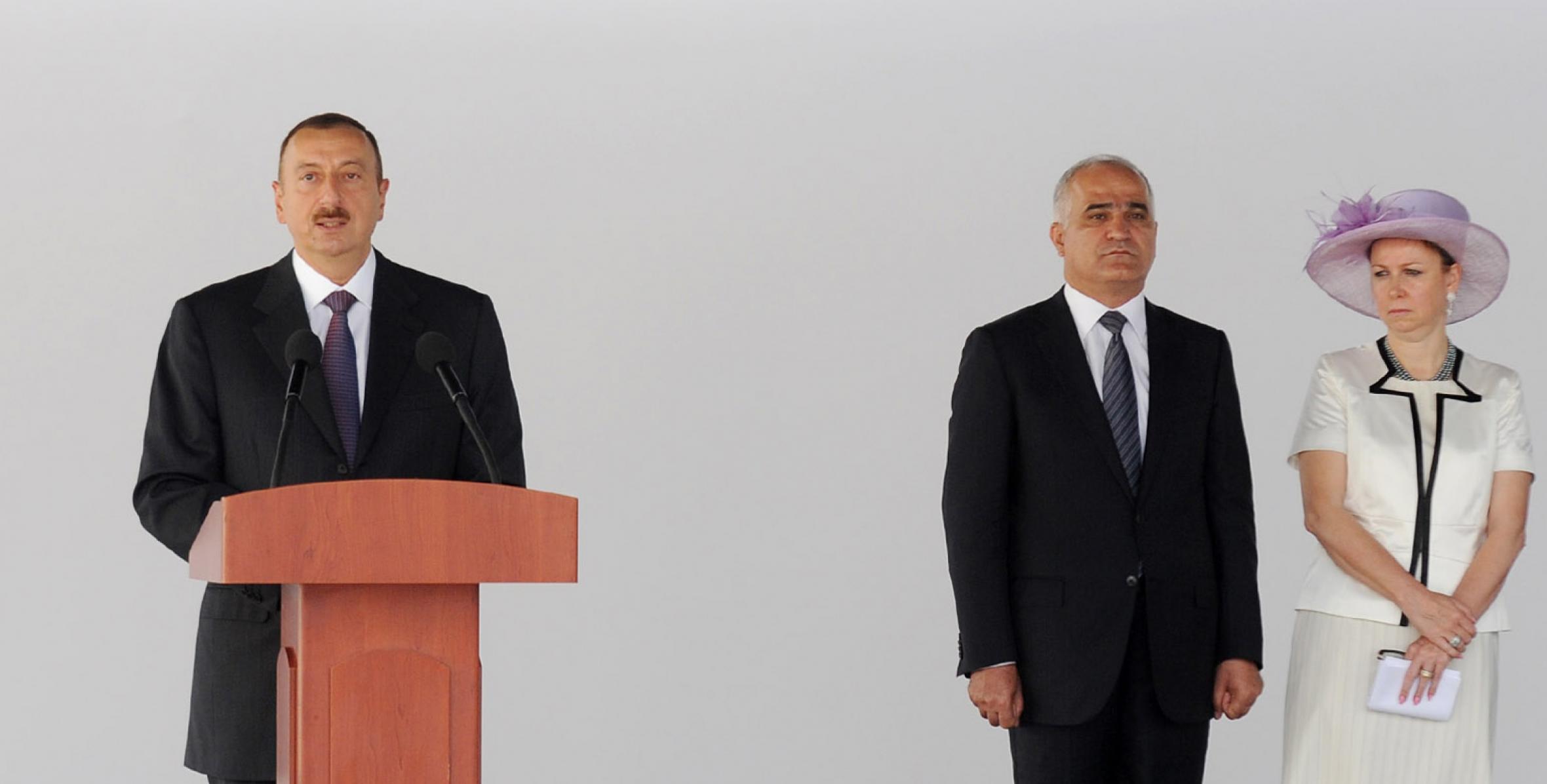 Speech by Ilham Aliyev at the opening of a new cement plant of the “Holcim-Azerbaijan” OJSC in the Garadagh district