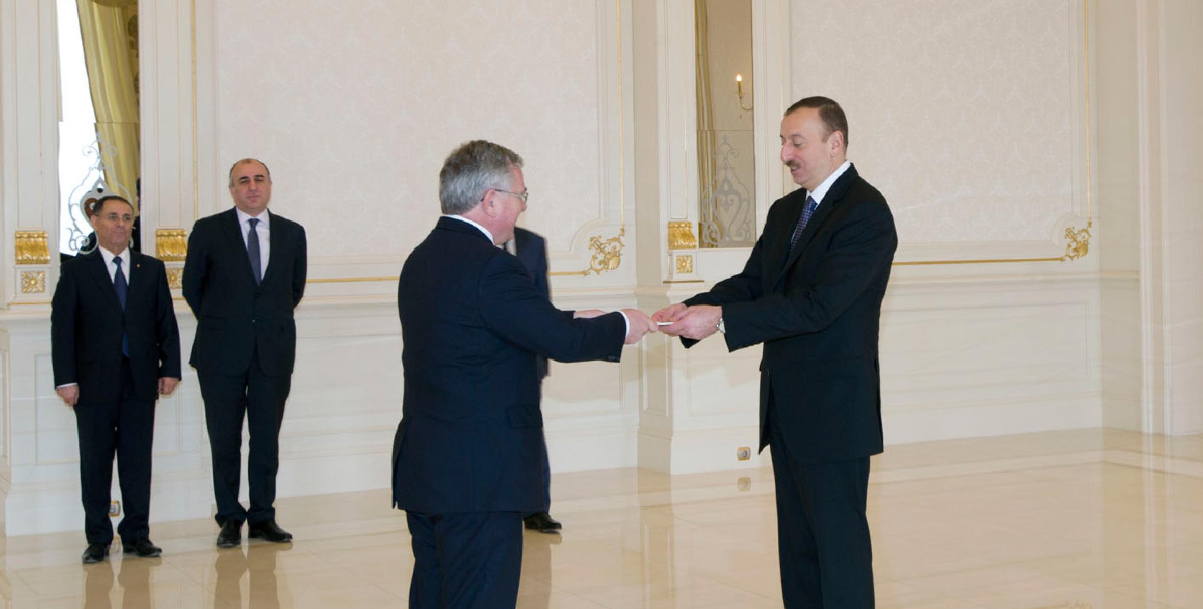 Ilham Aliyev accepted the credentials of the Ambassador of Denmark to Azerbaijan, Mr. Ruben Madsen