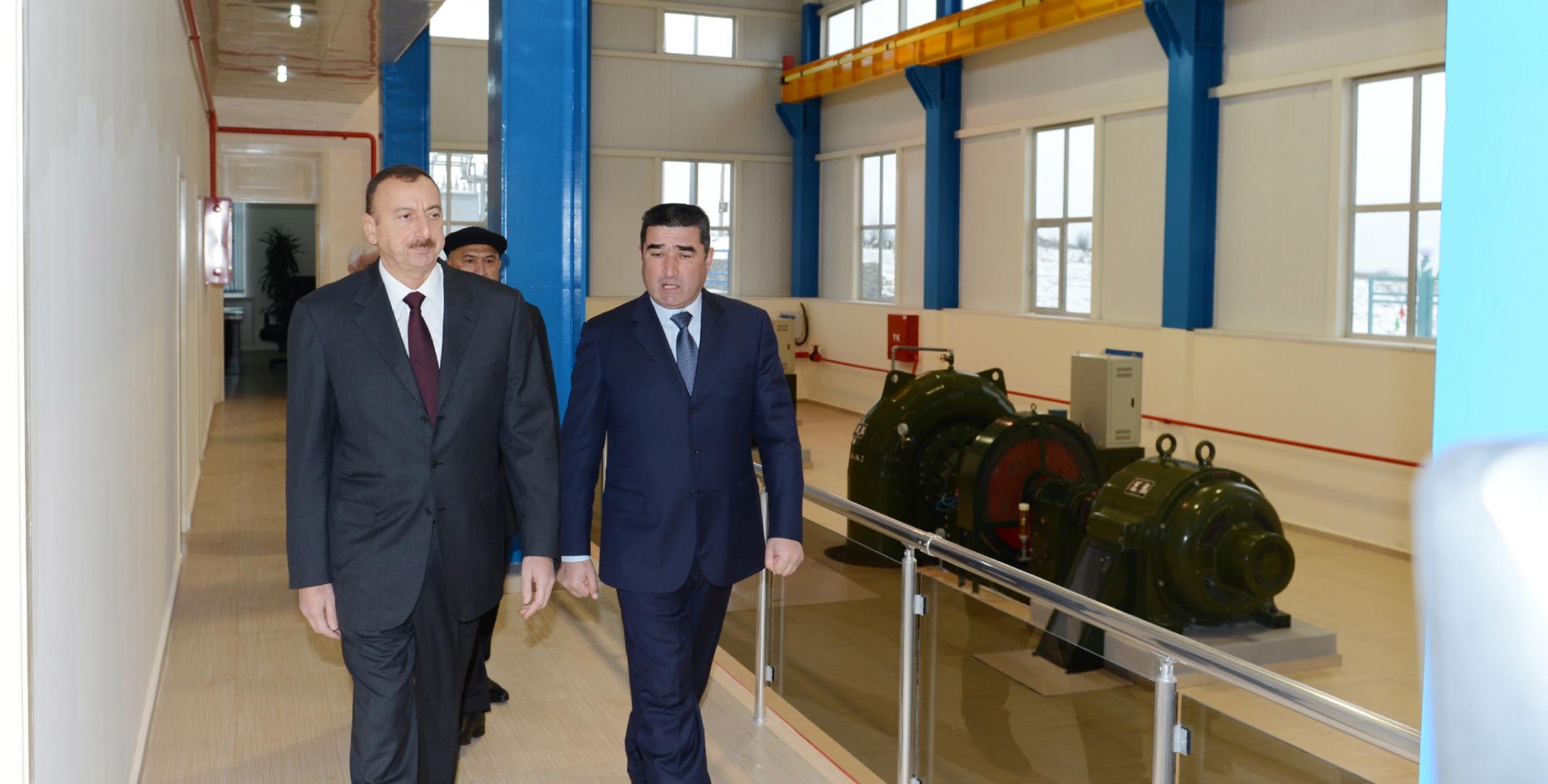 Ильхам Алиев прибыл в Гусарский район