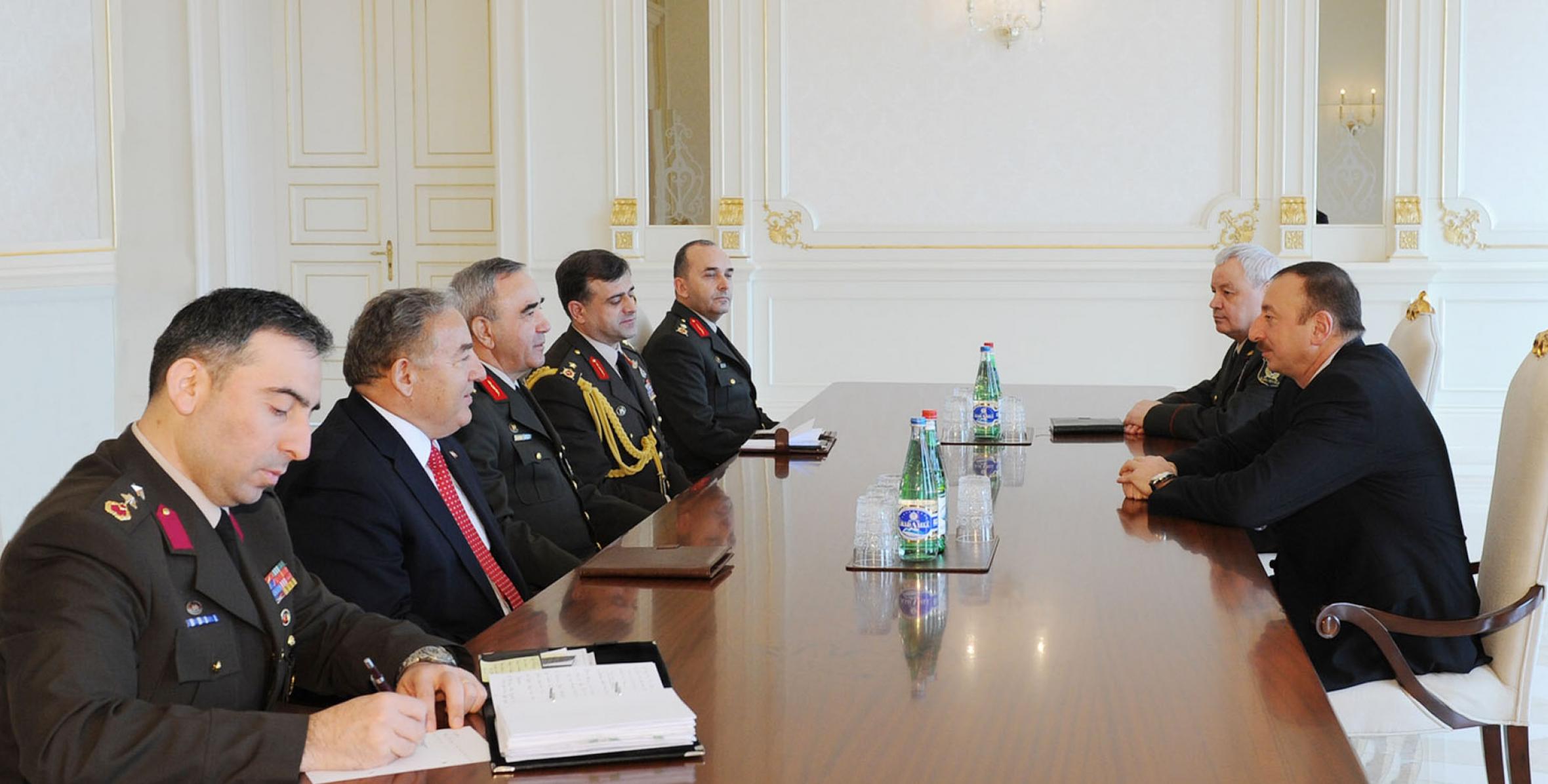 Ilham Aliyev received a delegation led by Commander of the Turkish Land Forces, Erdal Ceylanoglu