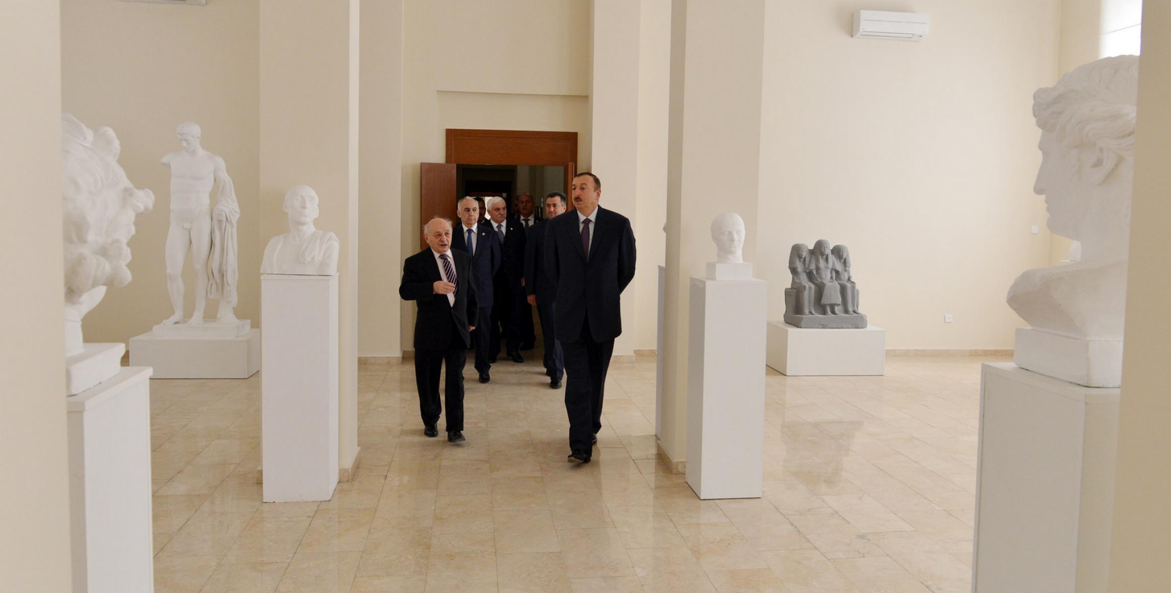 Ilham Aliyev reviewed the newly commissioned building of the Azerbaijan State Academy of Fine Arts