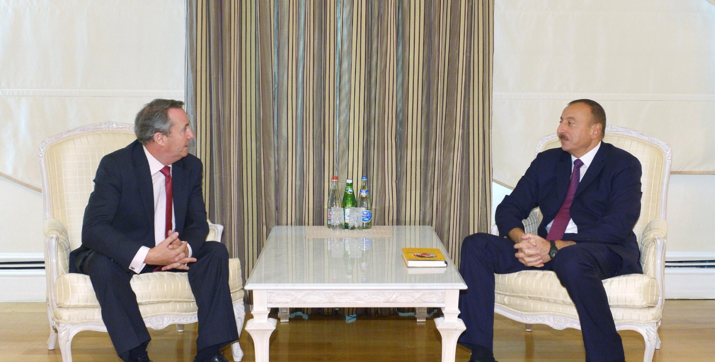 Ilham Aliyev received former UK Secretary of State for Defence, MP Liam Fox