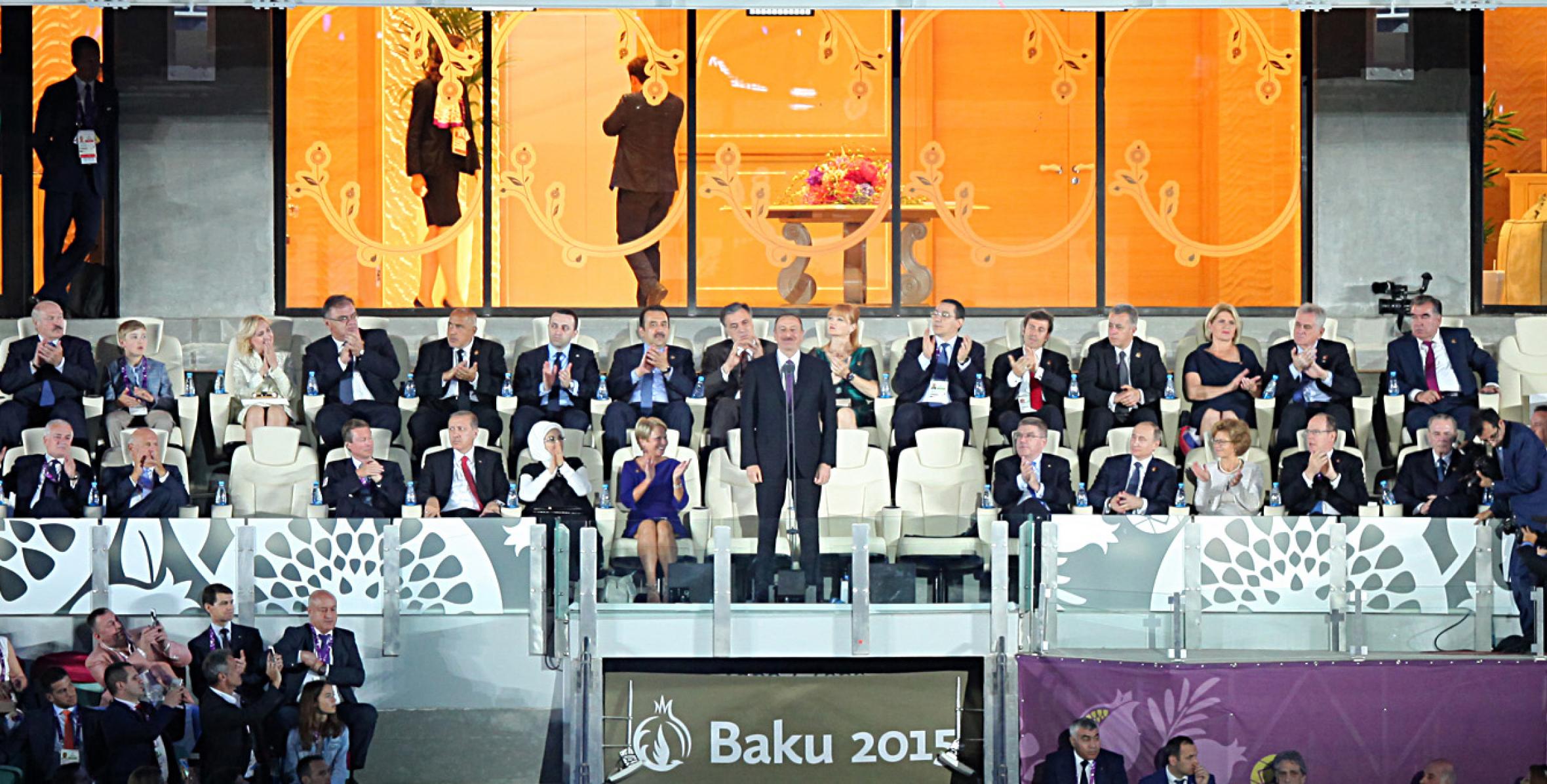Ilham Aliyev declared the "Baku-2015" First European Games open
