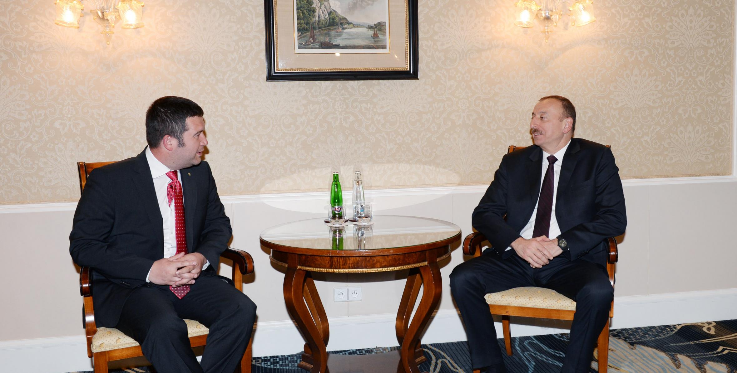 Ильхам Алиев встретился с председателем Палаты депутатов Чехии, руководителем межпарламентской группы дружбы Чехия-Азербайджан Яном Гамачеком