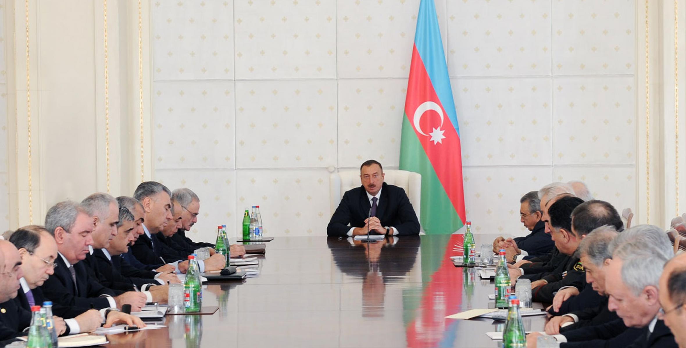 Заключительная речь Ильхама Алиева на заседание Кабинета Министров, посвященное итогам социально-экономического развития в 2011 году