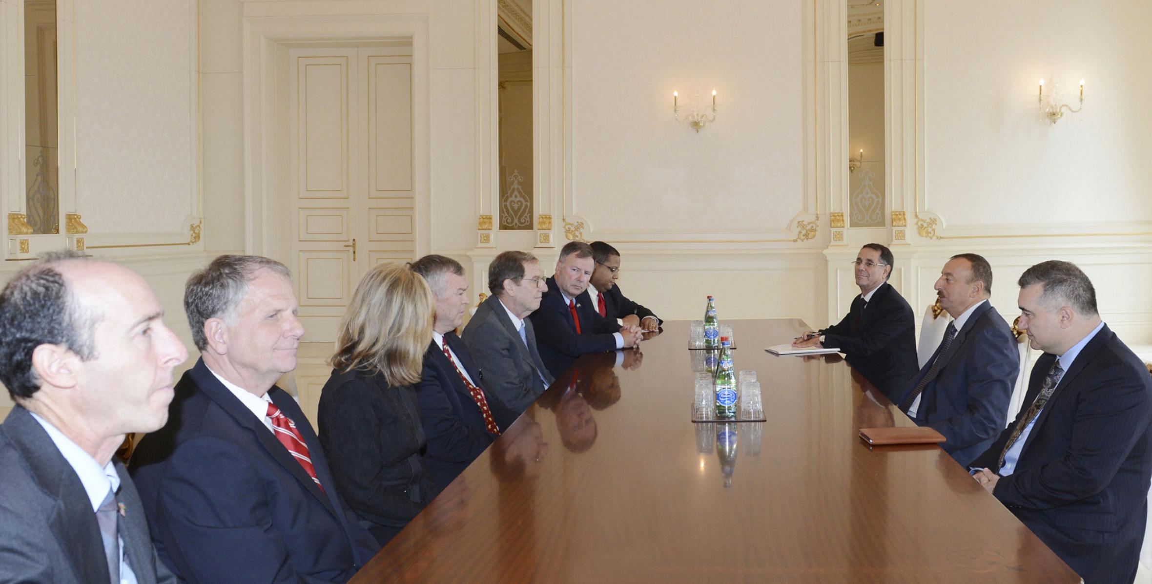 Ilham Aliyev received a delegation of US congressmen