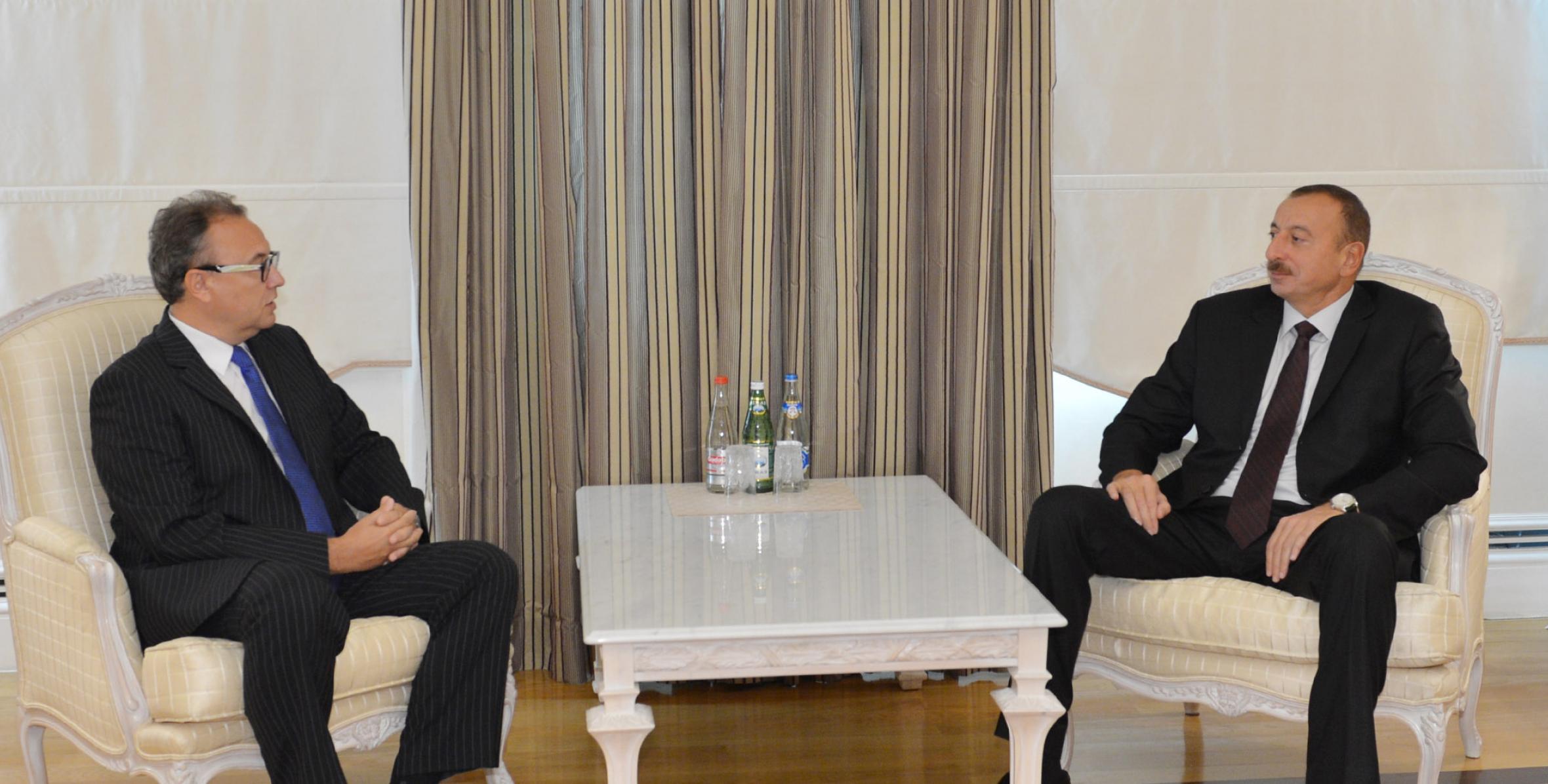 Ilham Aliyev received the Ambassador of Lithuania to Azerbaijan, Arturas Zurauskas, at the end of his diplomatic mission in the country