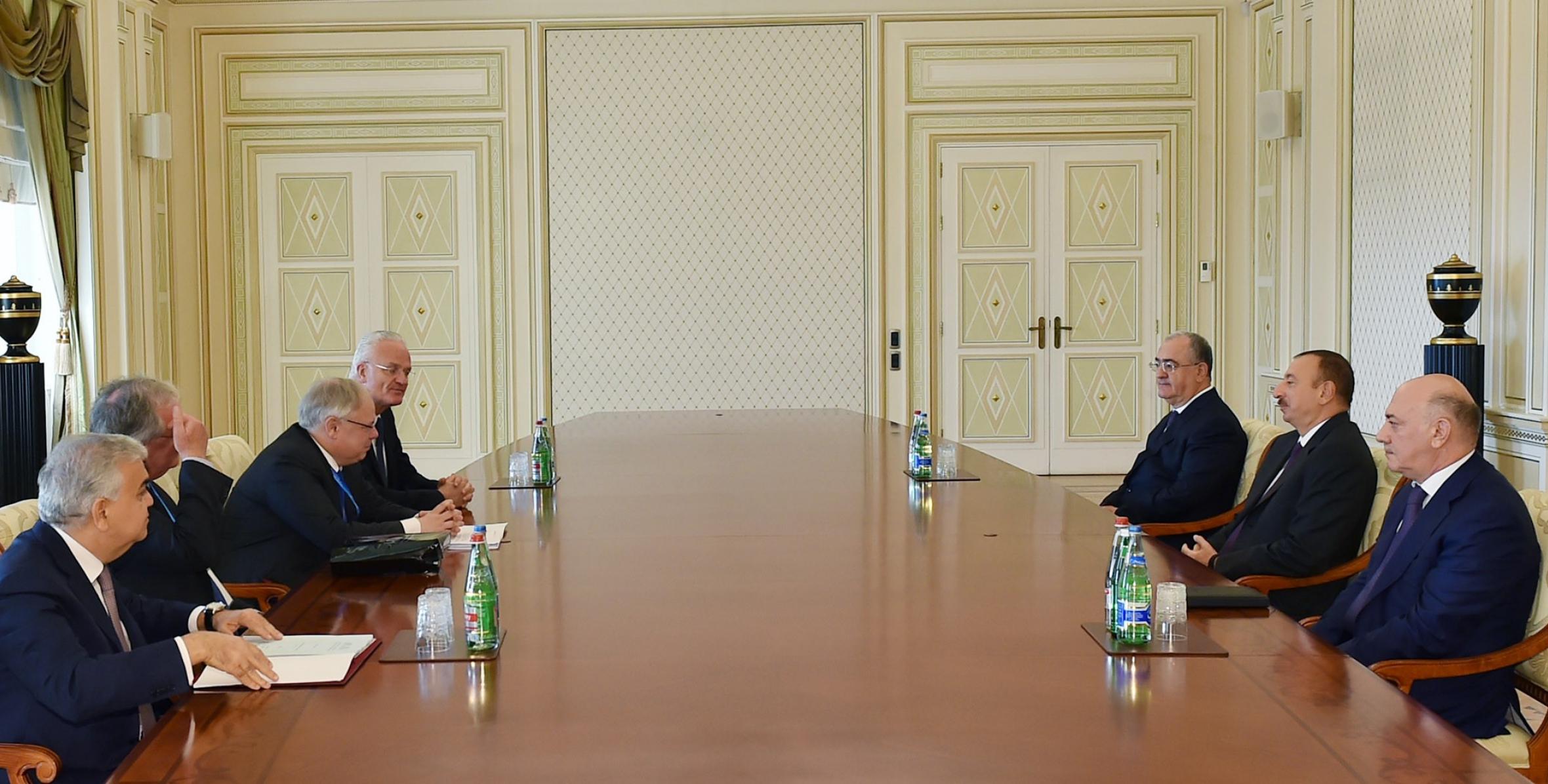 Ilham Aliyev received the President of the European Court of Human Rights