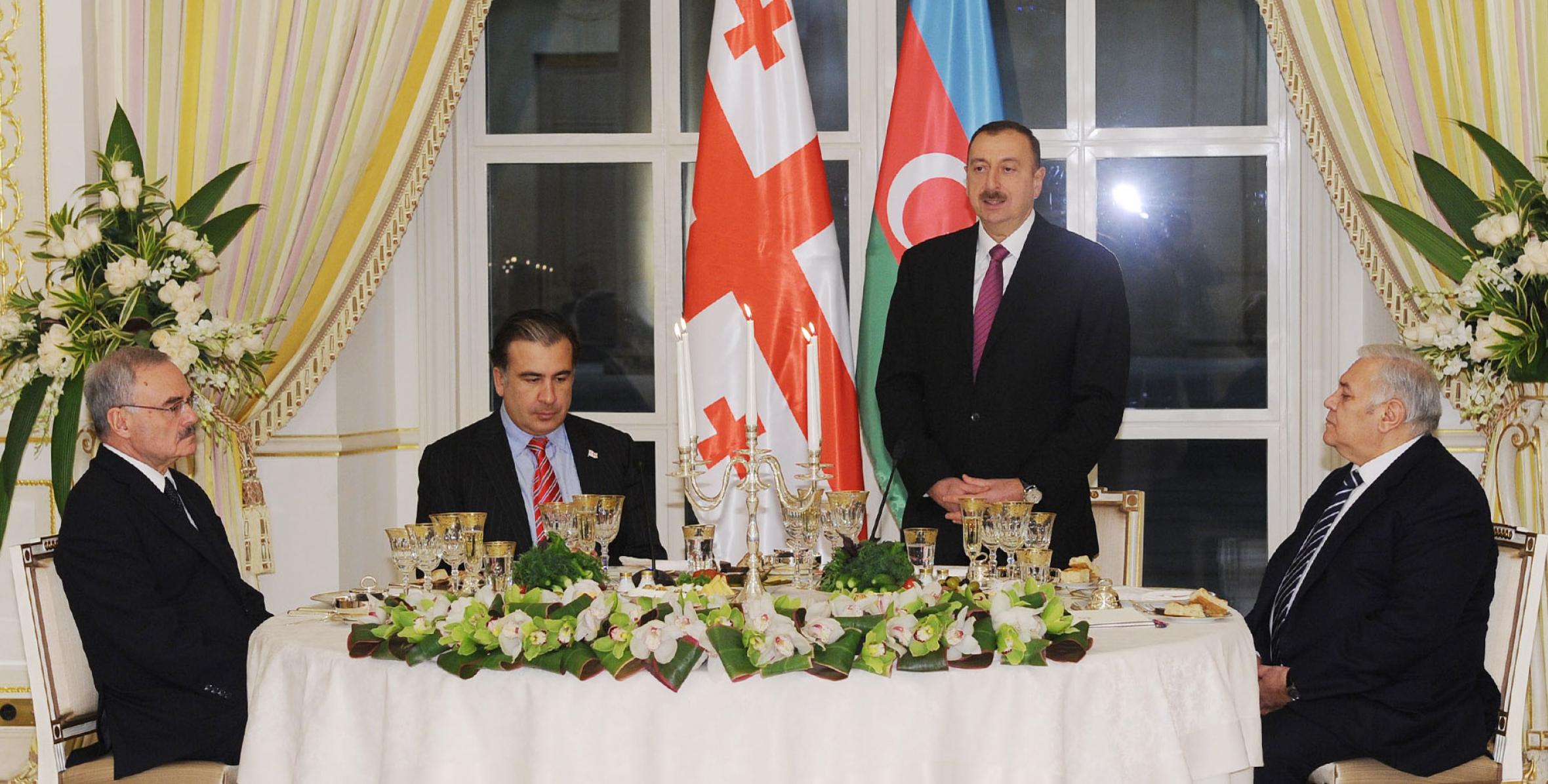 Official reception was hosted in honor of President of Georgia Mikheil Saakashvili