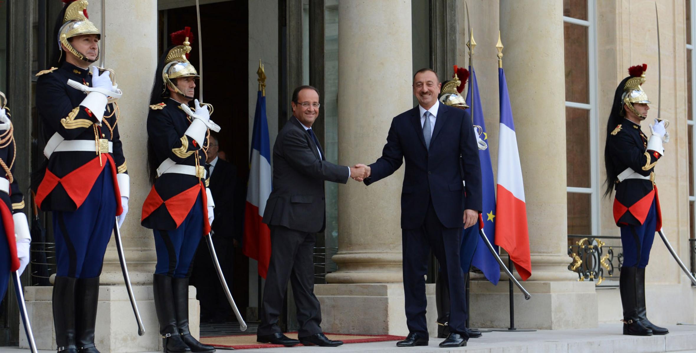 Cостоялась встреча Ильхама Алиева и Президента Французской Республики Франсуа Олланда