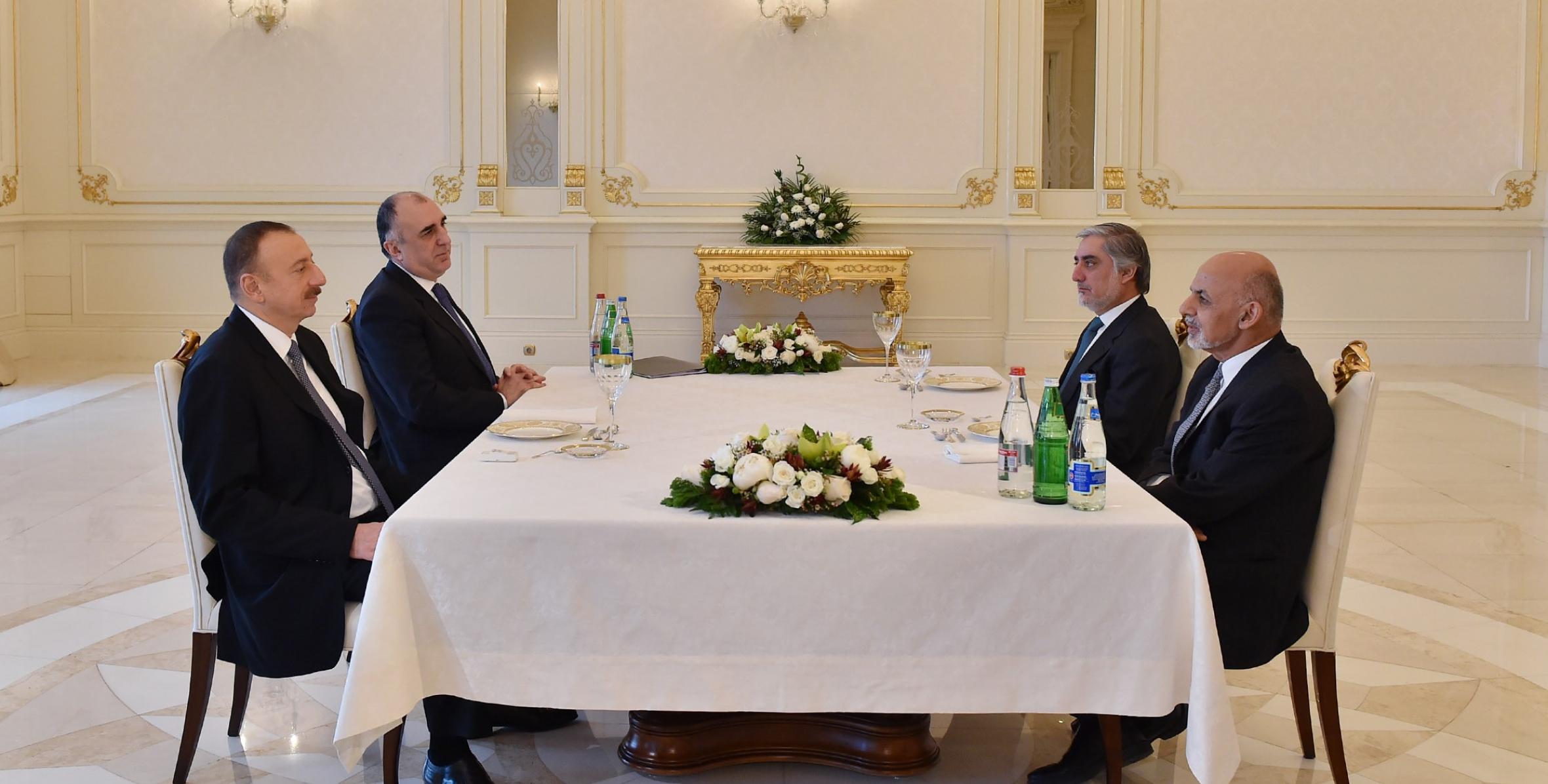 Ilham Aliyev received President of Afghanistan Mohammad Ashraf Ghani