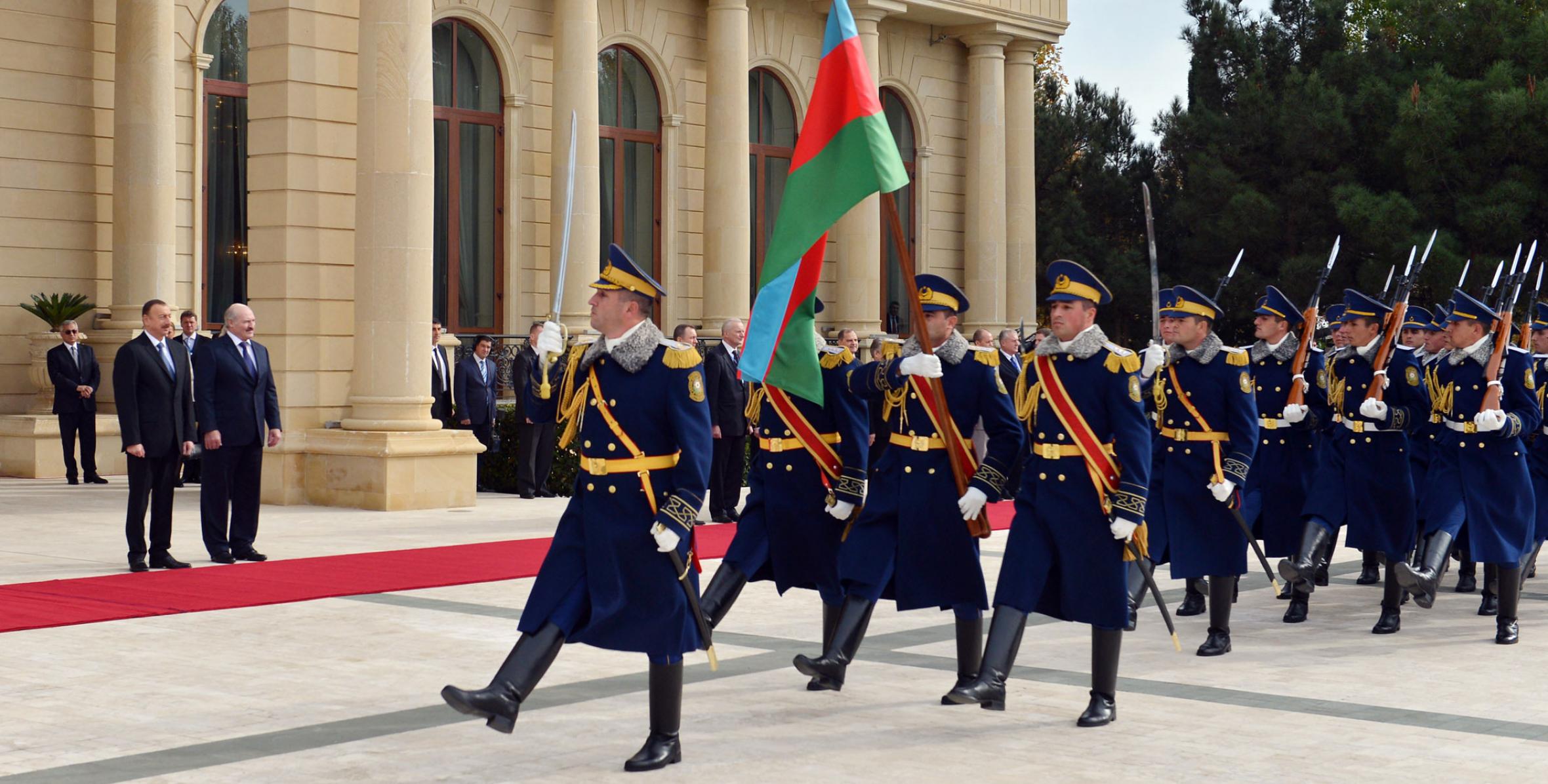 An official ceremony was held to welcome President of Belarus Aleksandr Lukashenko