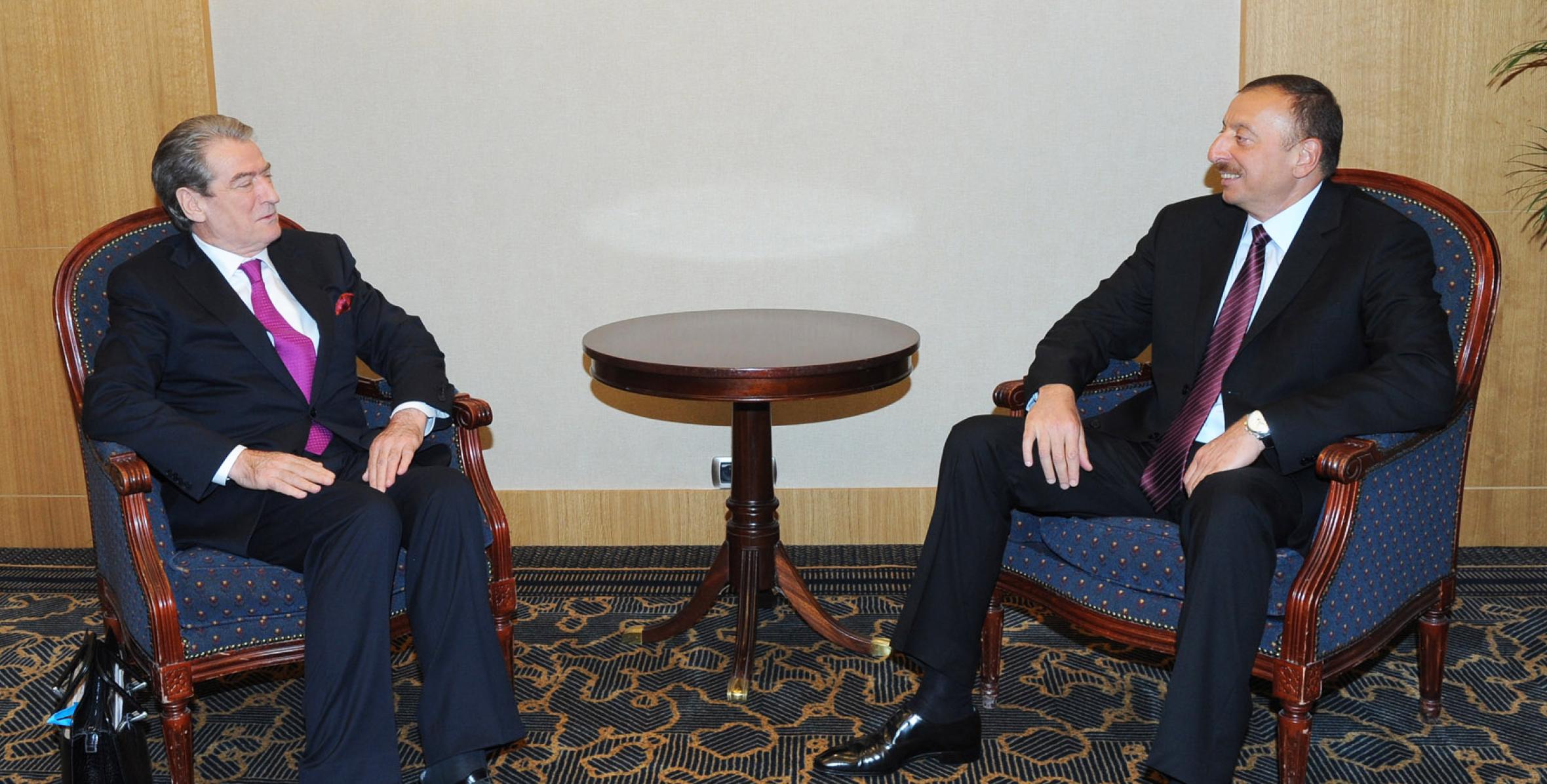 Ilham Aliyev met with Prime Minister of Albania Sali Berisha in Brussels