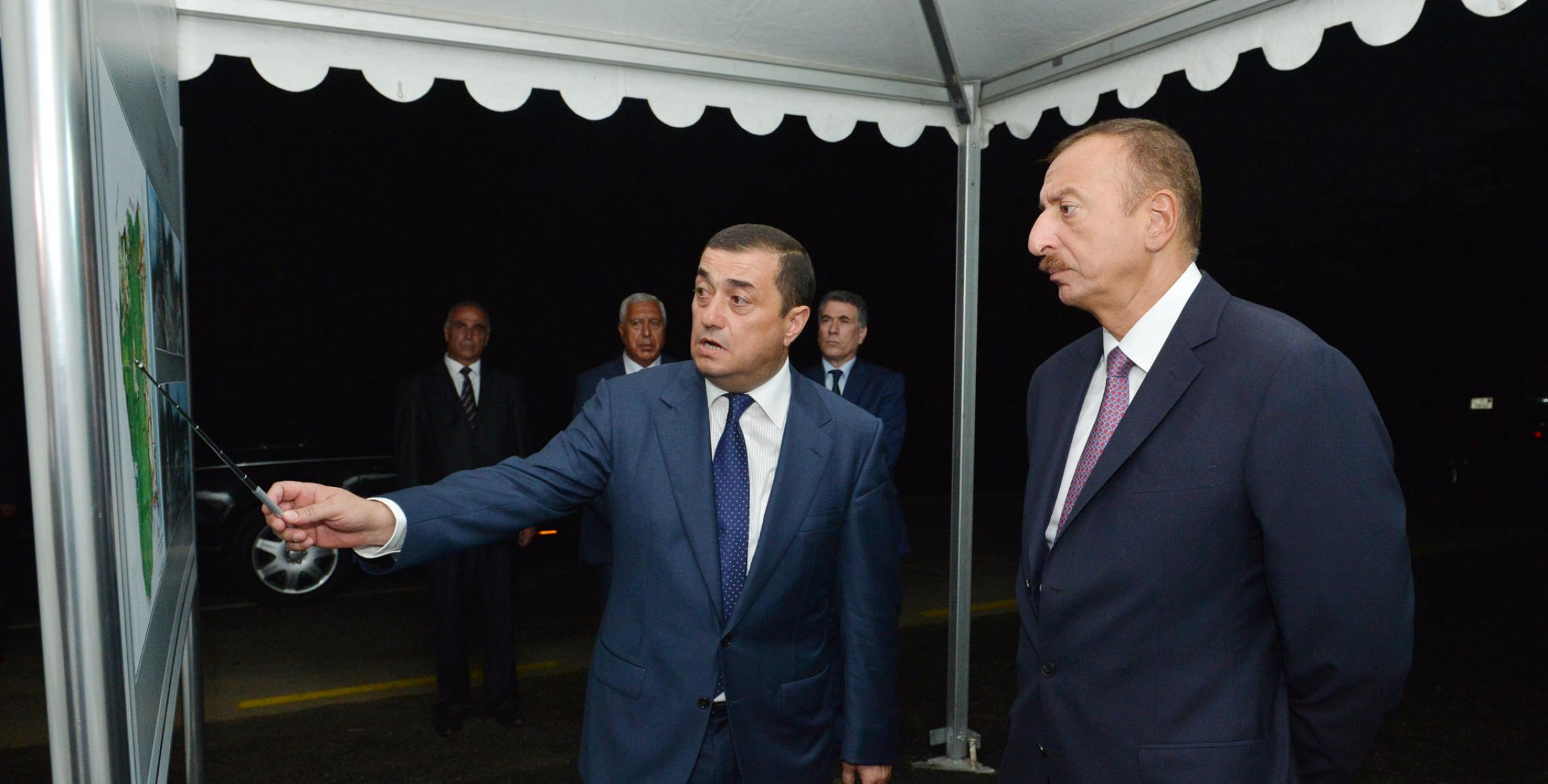 Ильхам Алиев принял участие в открытии автомобильной дороги Арчиван-Шуви-Алаша-Гапычымехелле