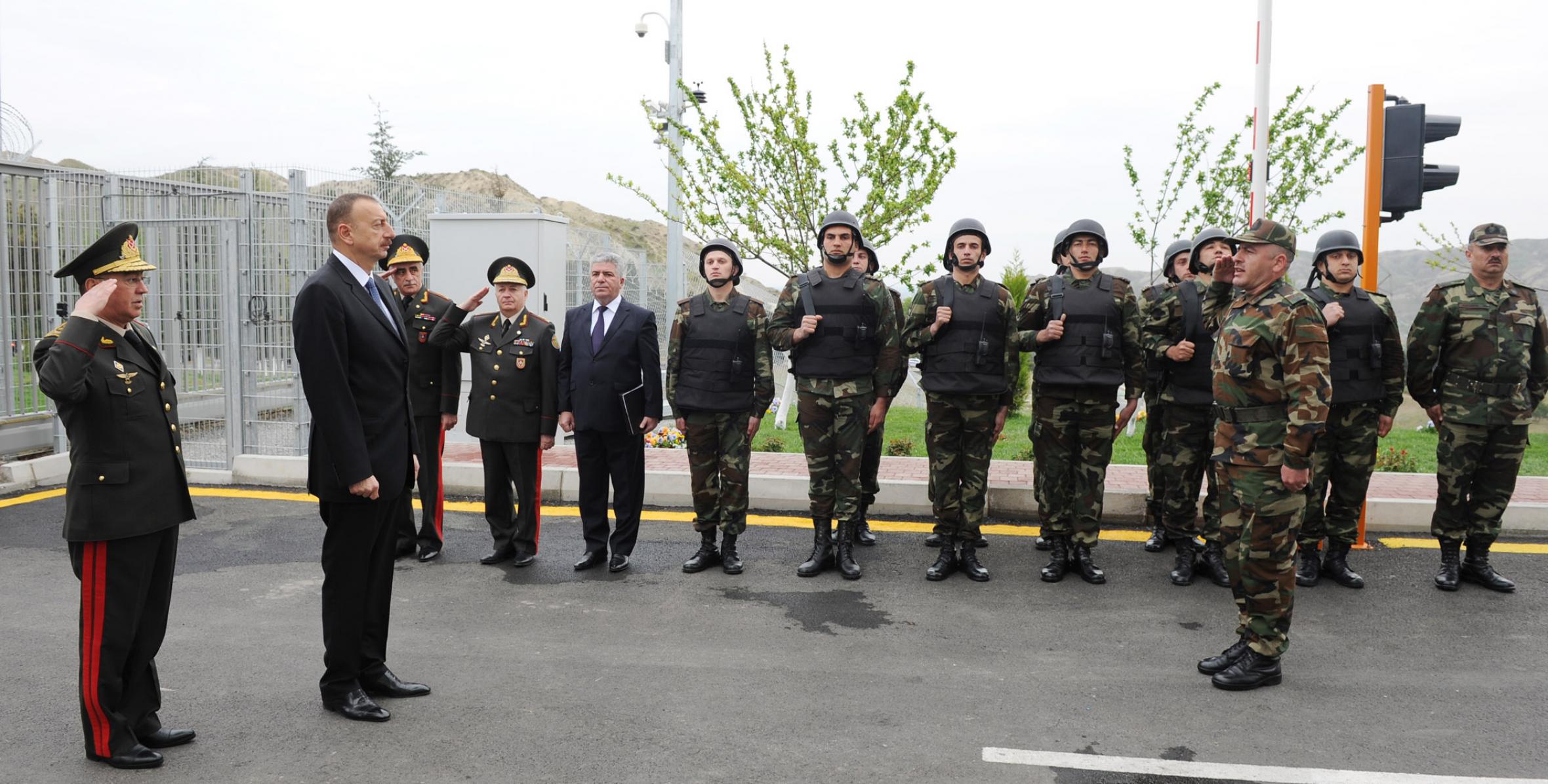 Ilham Aliyev reviewed the security system of the Mingachevir water reservoir