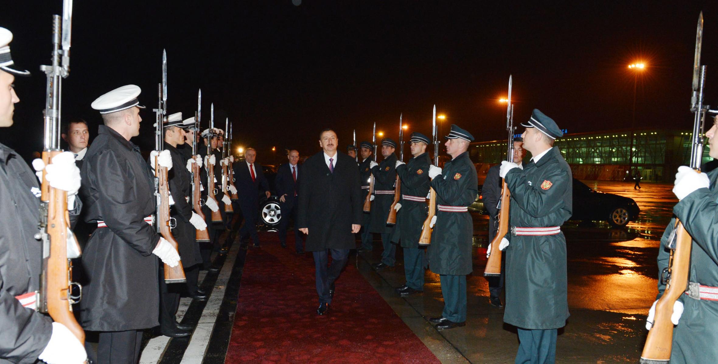 Завершился официальный визит Ильхама Алиева в Монтенегро