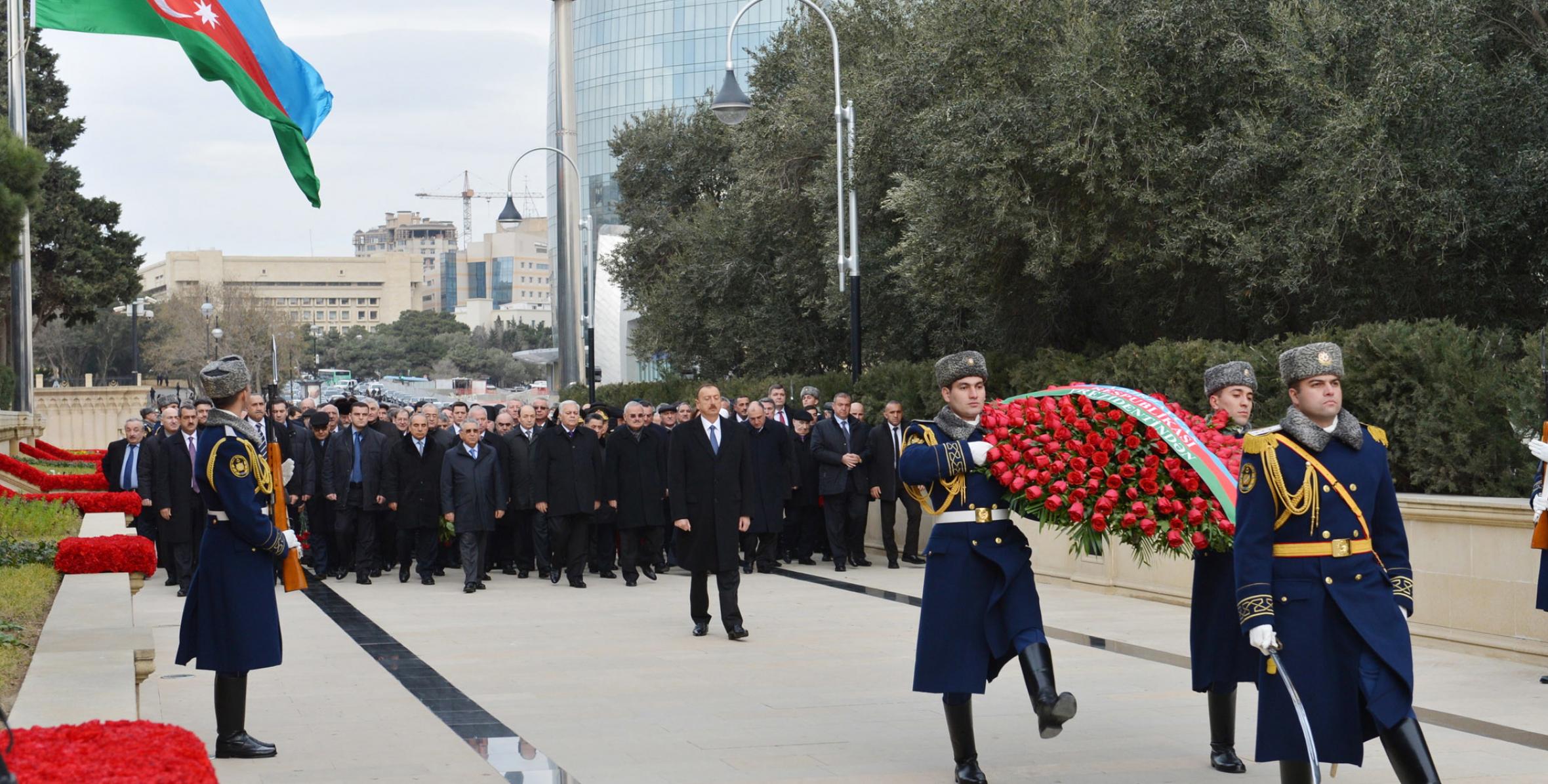 İlham Əliyev şəhidlərin əziz xatirəsini yad etmişdir