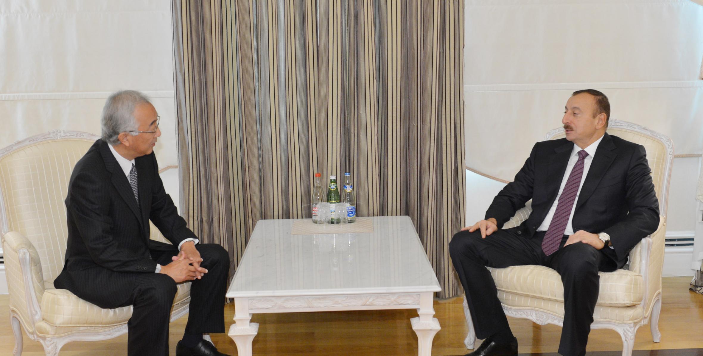 Ilham Aliyev received the Ambassador of Japan to Azerbaijan at the end of his diplomatic mission in the country