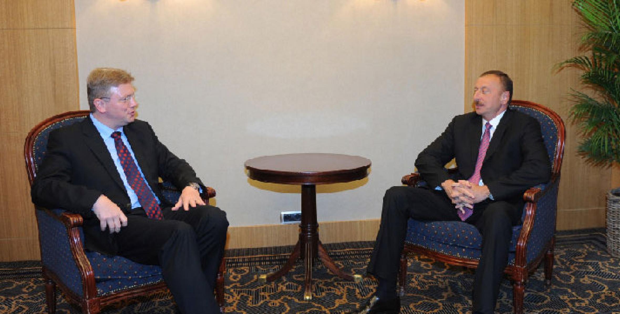 Ilham Aliyev met with EU Enlargement and European Neighborhood Policy Commissioner Stefan Fule