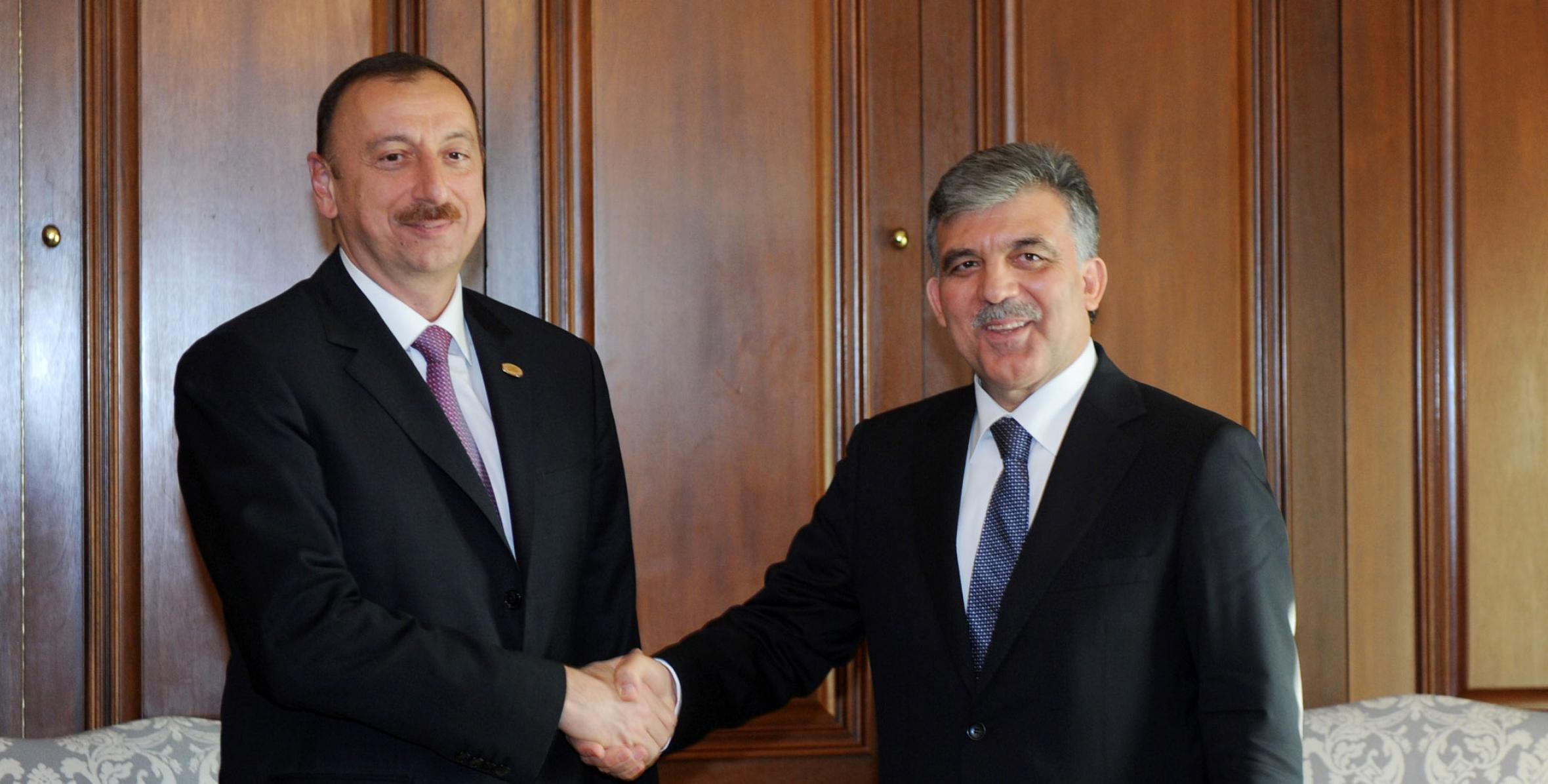 Ильхам Алиев встретился с Президентом Турецкой Республики Абдуллахом Гюлем