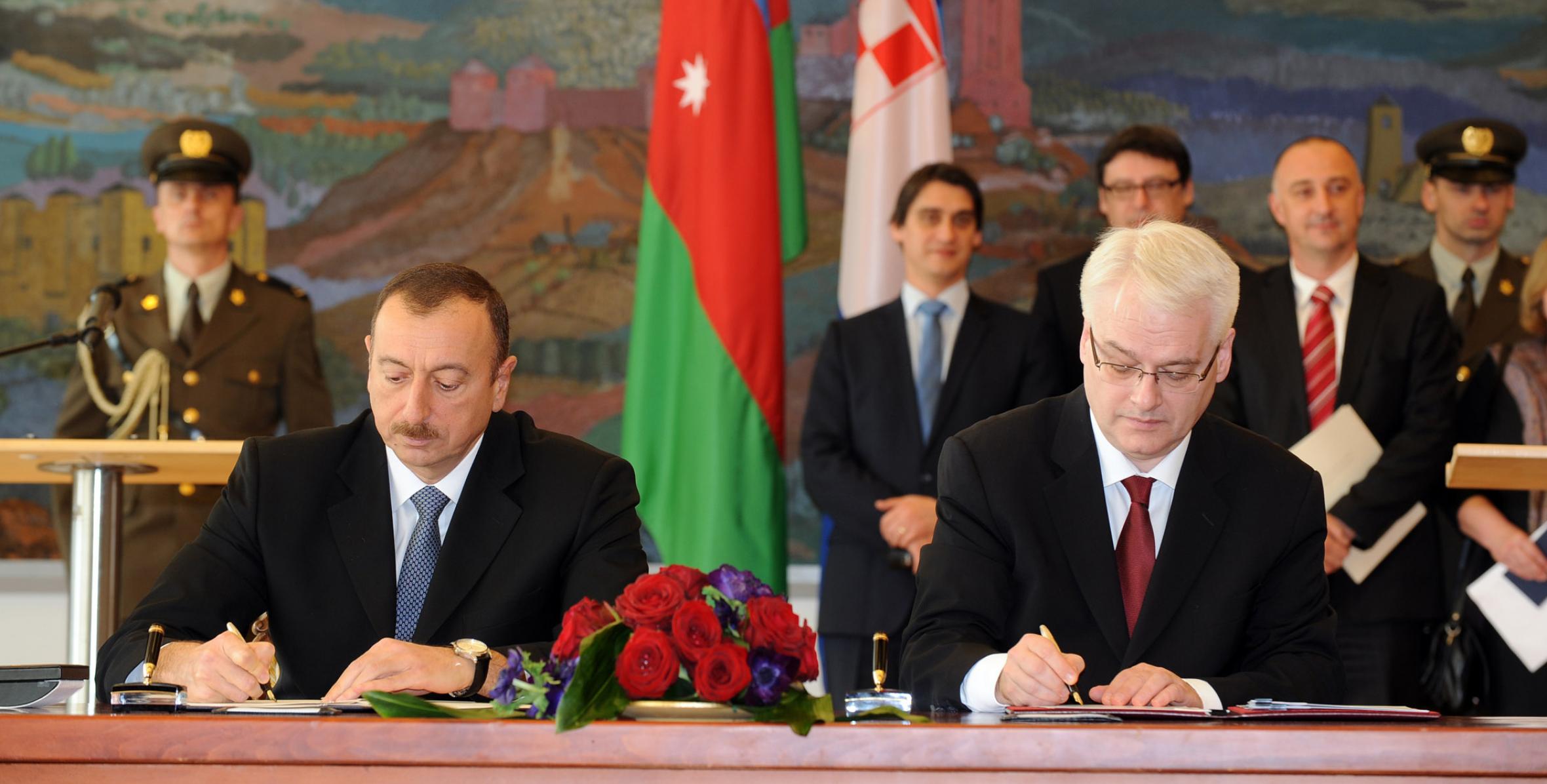 Подписана Загребская декларация об отношениях стратегического партнерства и дружбы между Азербайджанской Республикой и Республикой Хорватия