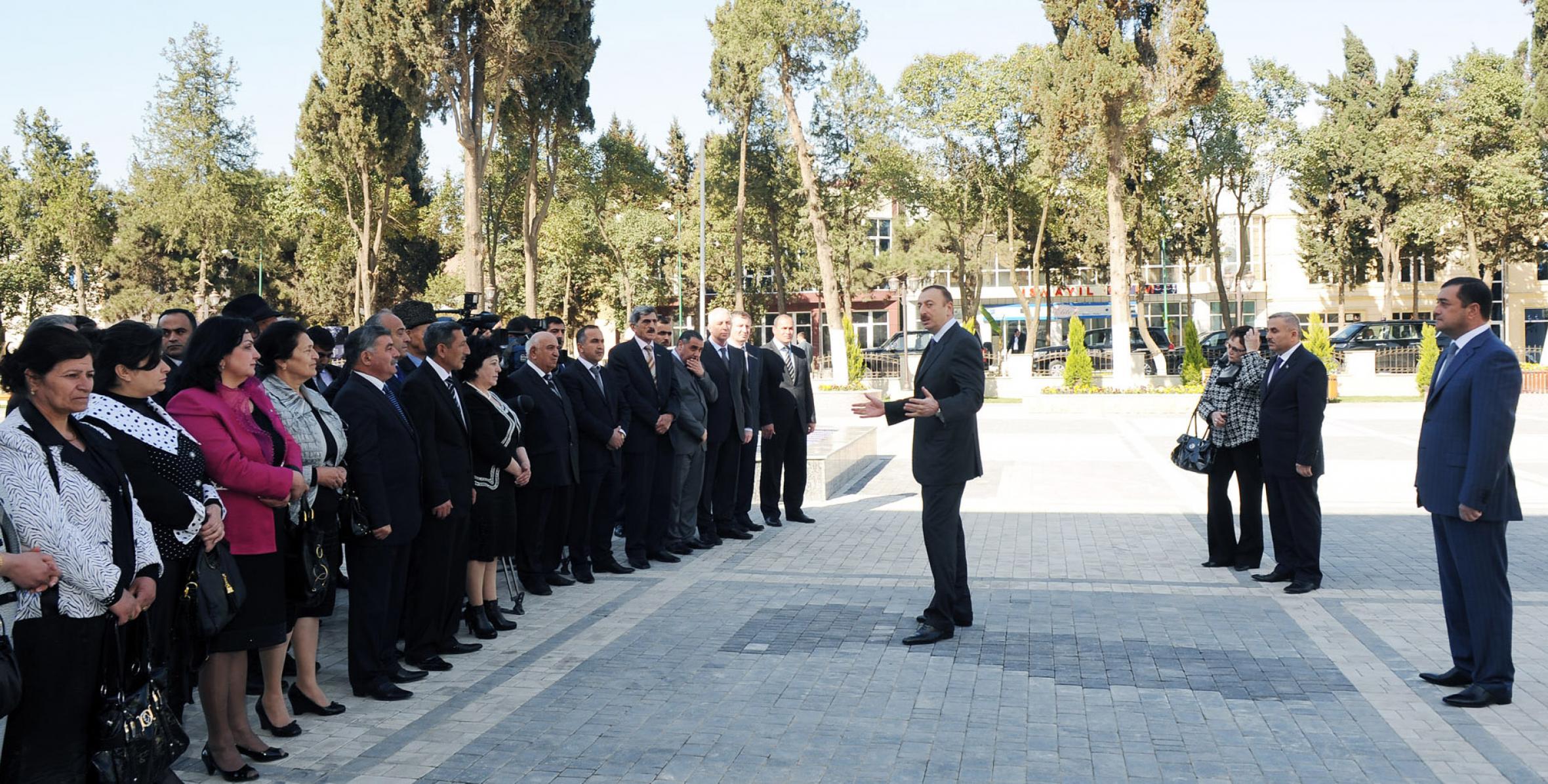 Masallı rayonu ictimaiyyətinin nümayəndələri ilə görüş zamanı İlham Əliyevin nitqi