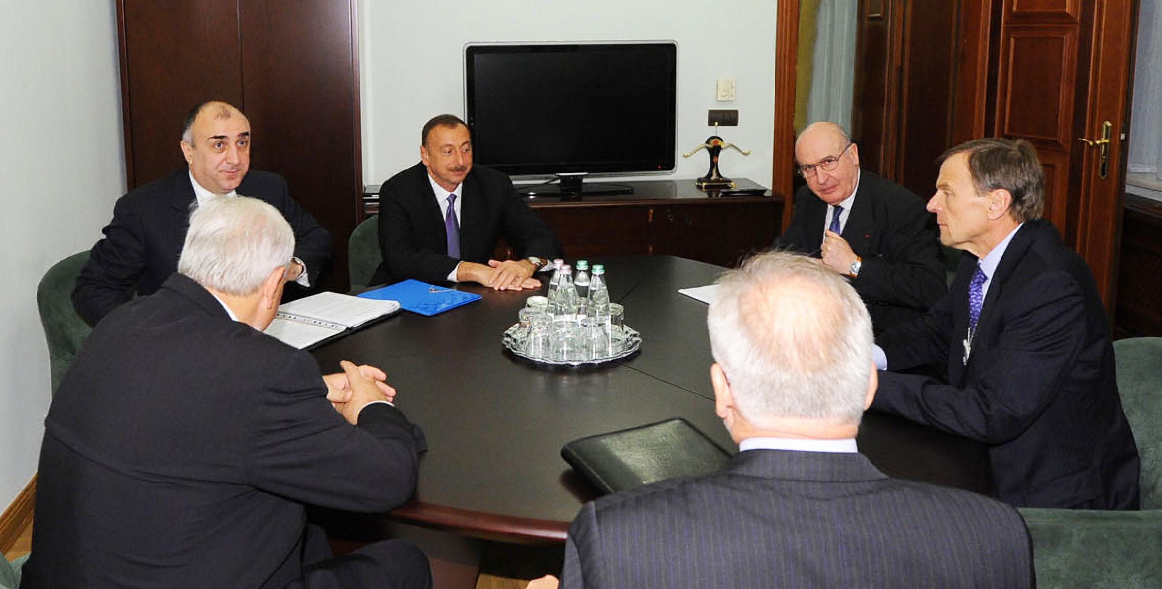 Ilham Aliyev held a meeting with Co-Chairs of the OSCE Minsk Group