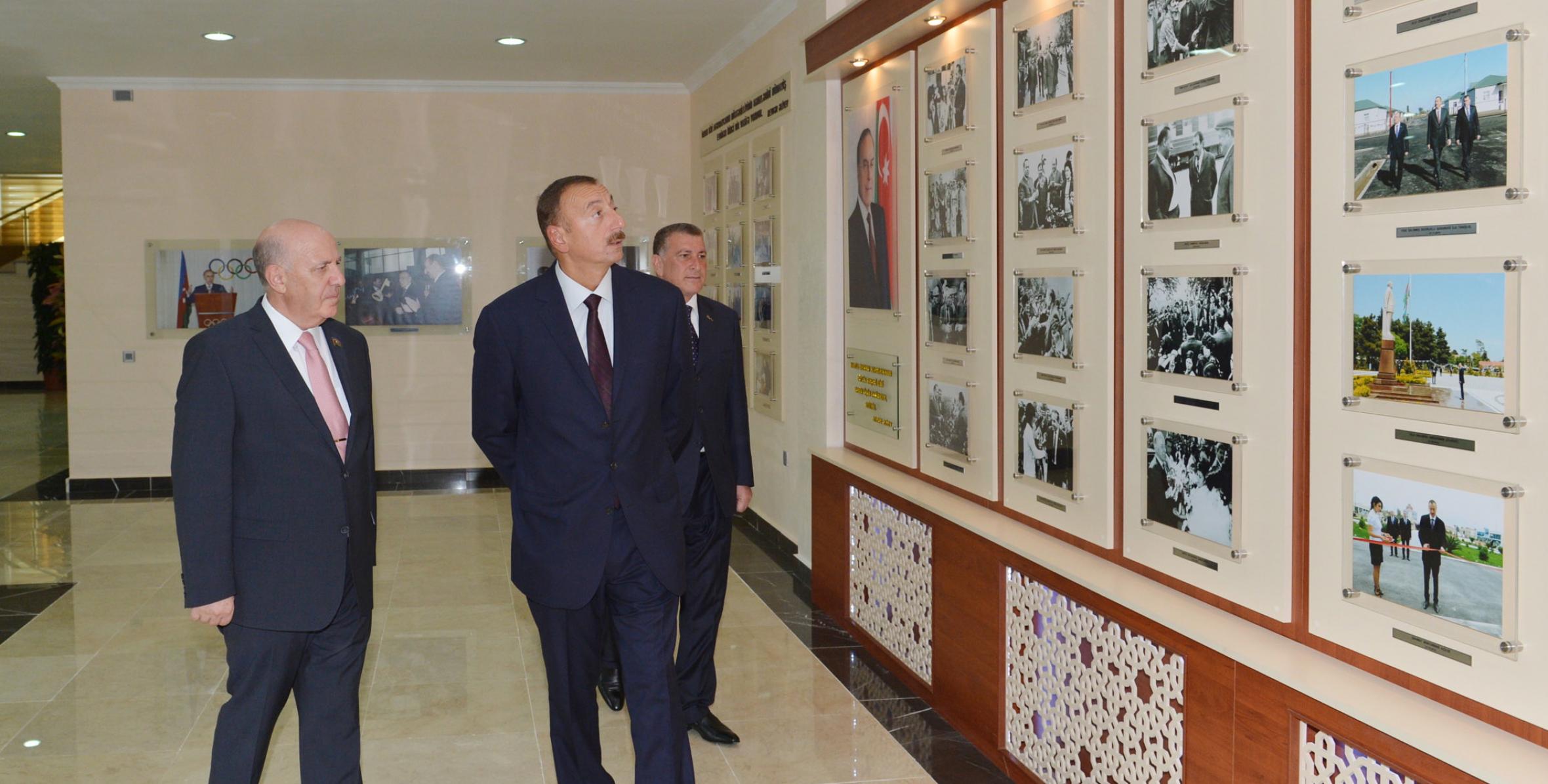 Ilham Aliyev attended the opening of the Saatli Olympic Sports Center