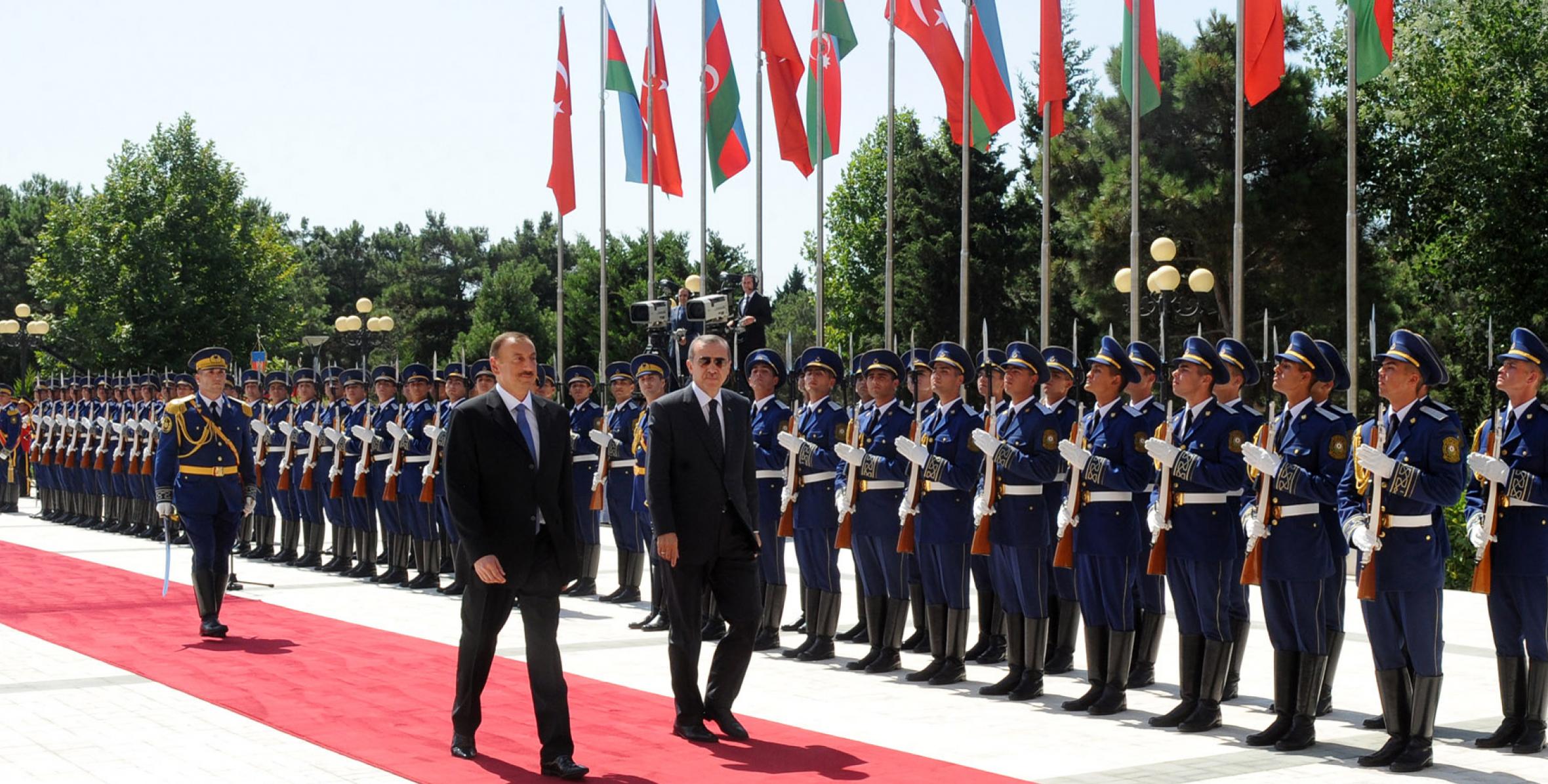 Official welcoming ceremony of Turkish Prime Minister Recep Tayyip Erdogan was held