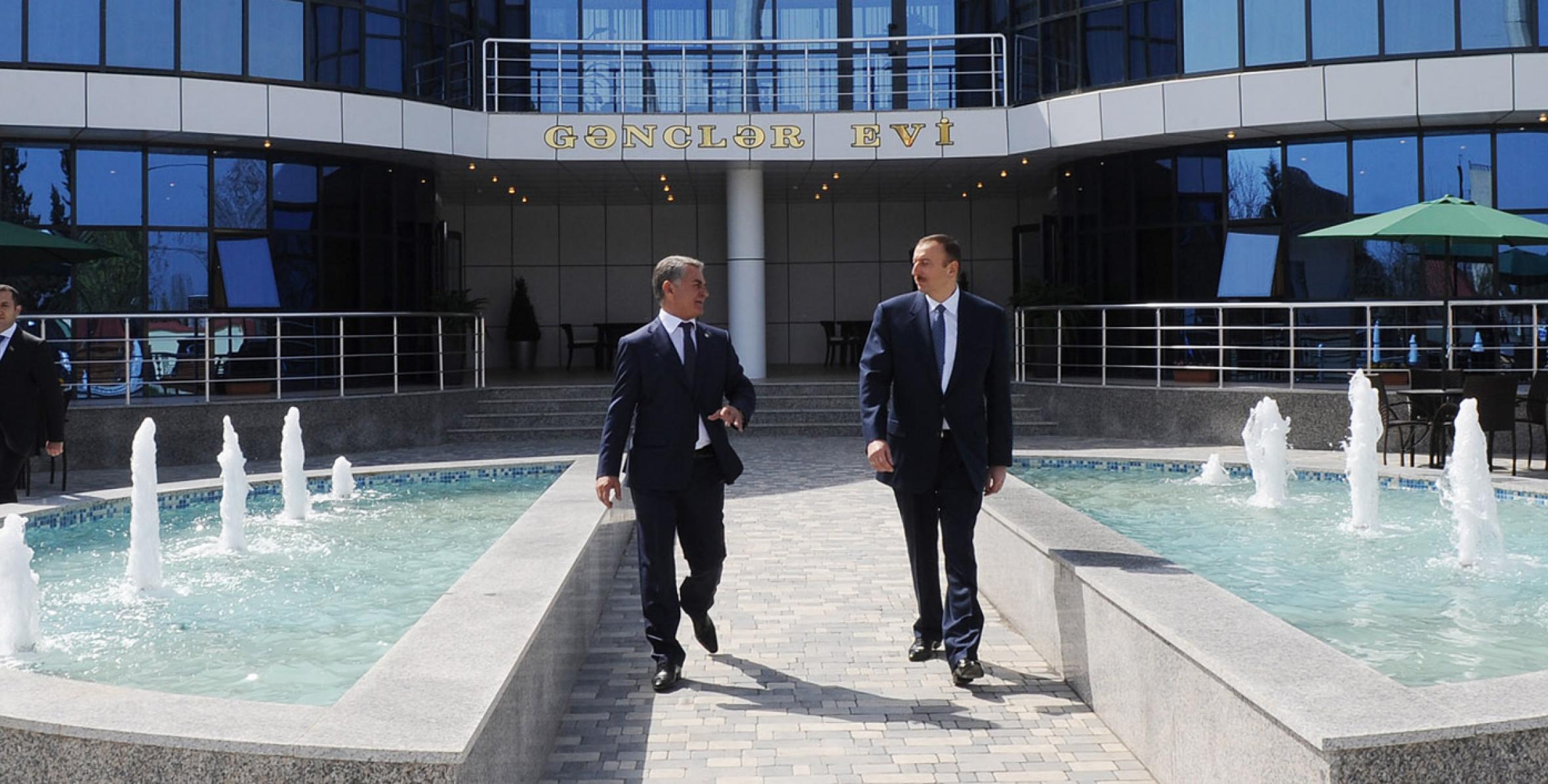 Ilham Aliyev examined the State Flag Square in Astara, attended the opening of the House of Youth