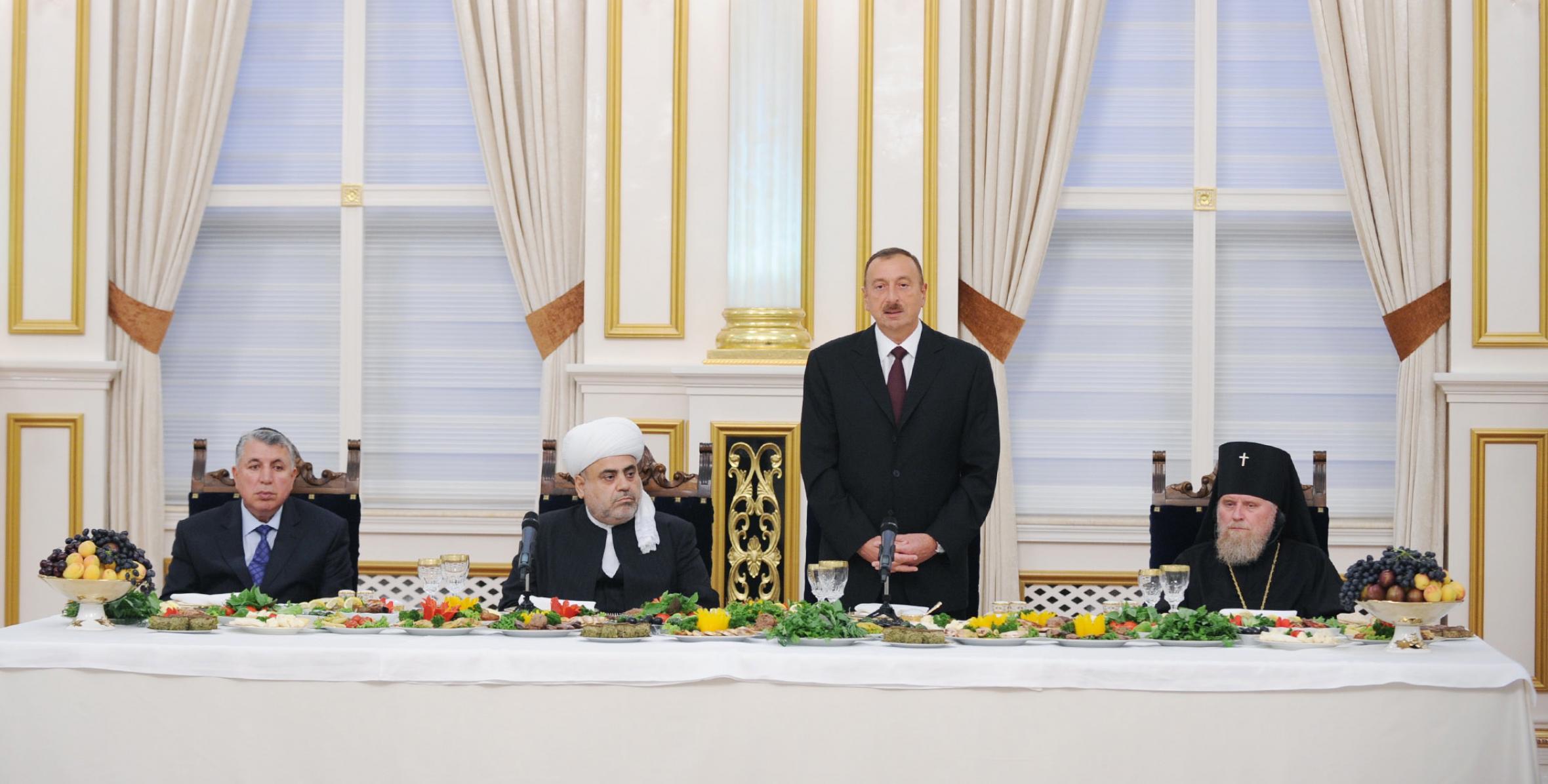 Ilham Aliyev attended the Iftar ceremony on the occasion of the holy month of Ramadan