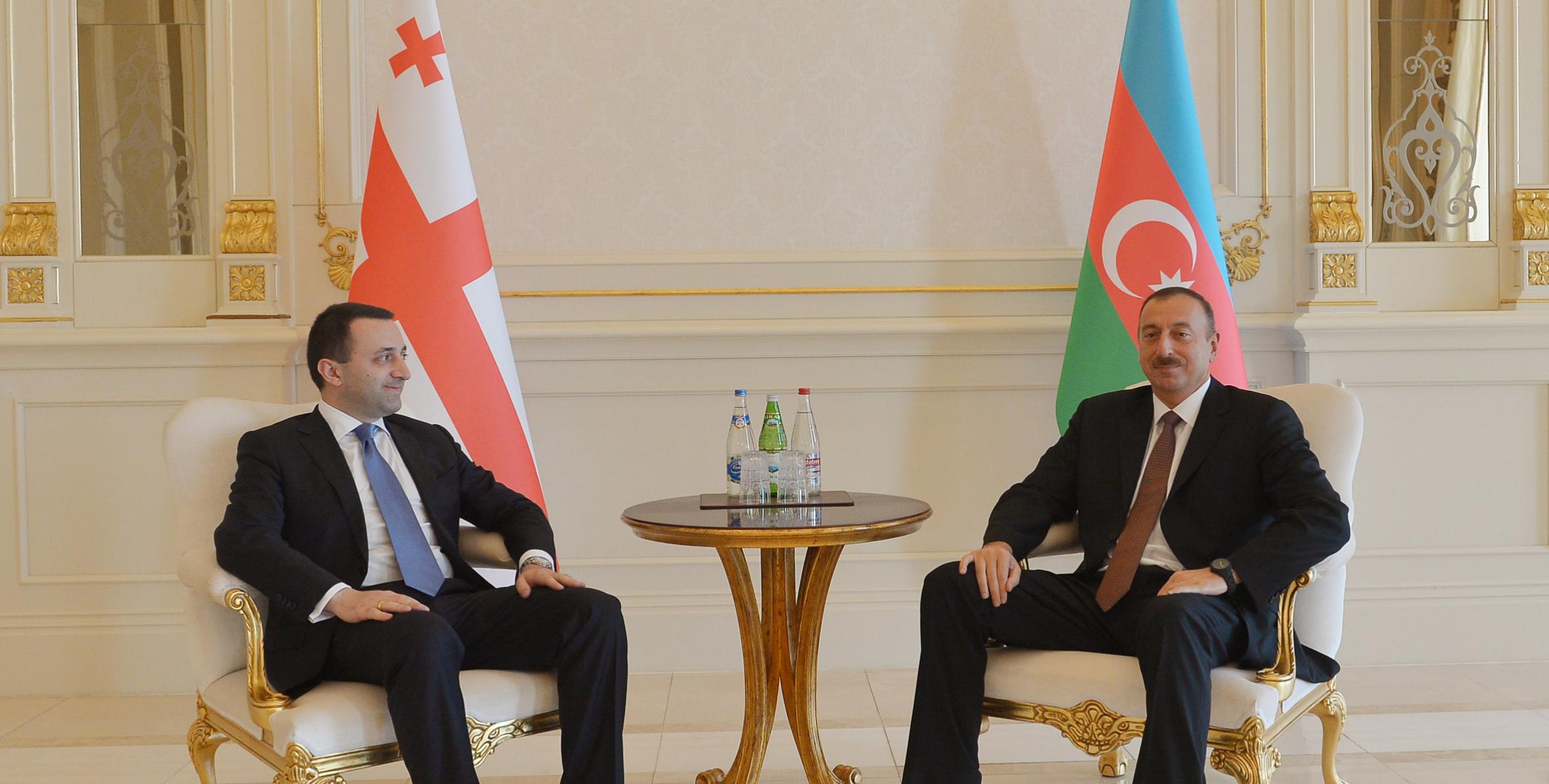 Ilham Aliyev and Georgian Prime Minister Irakli Garibashvili had a one-on-one meeting
