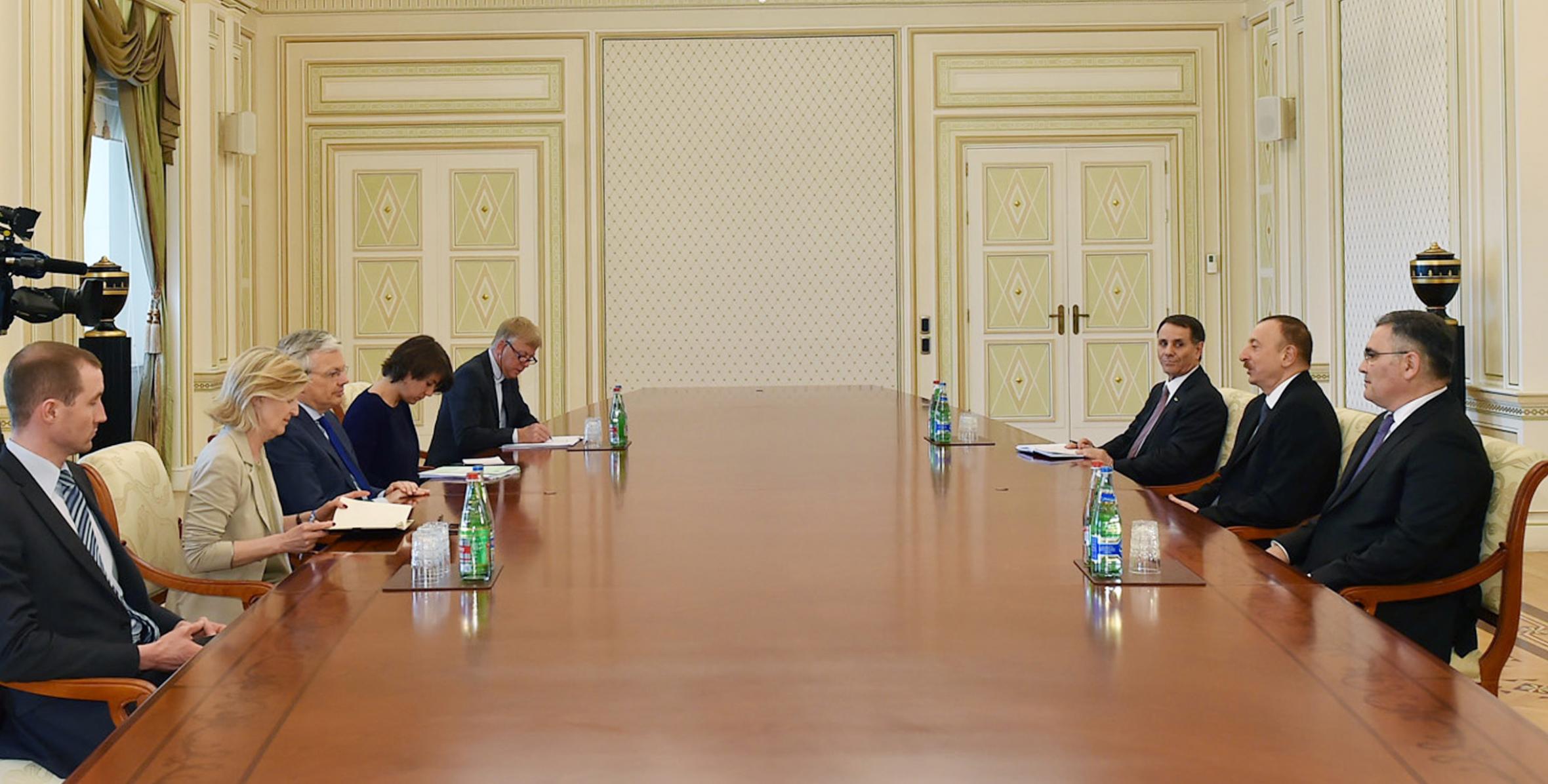 Ilham Aliyev received a delegation led by the Deputy Prime Minister of Belgium