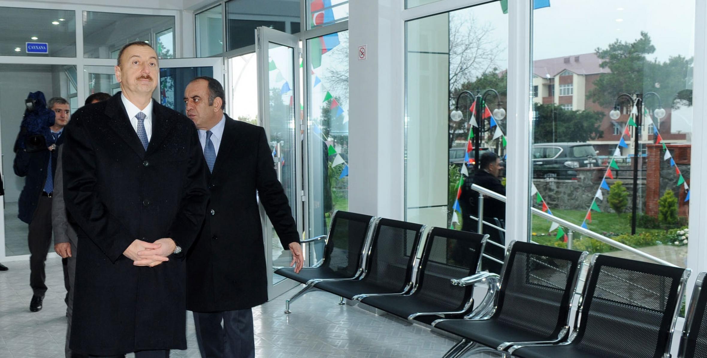 Ilham Aliyev attended the opening of a bus station of Gakh-Avto LLC