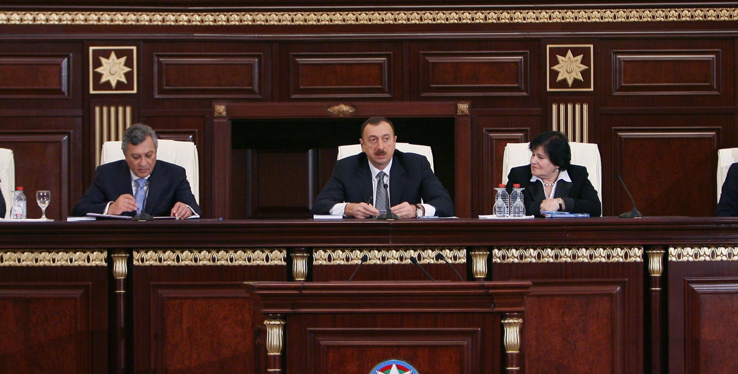Заключительная речь Ильхама Алиева на собрании Национальной Академии Наук Азербайджана