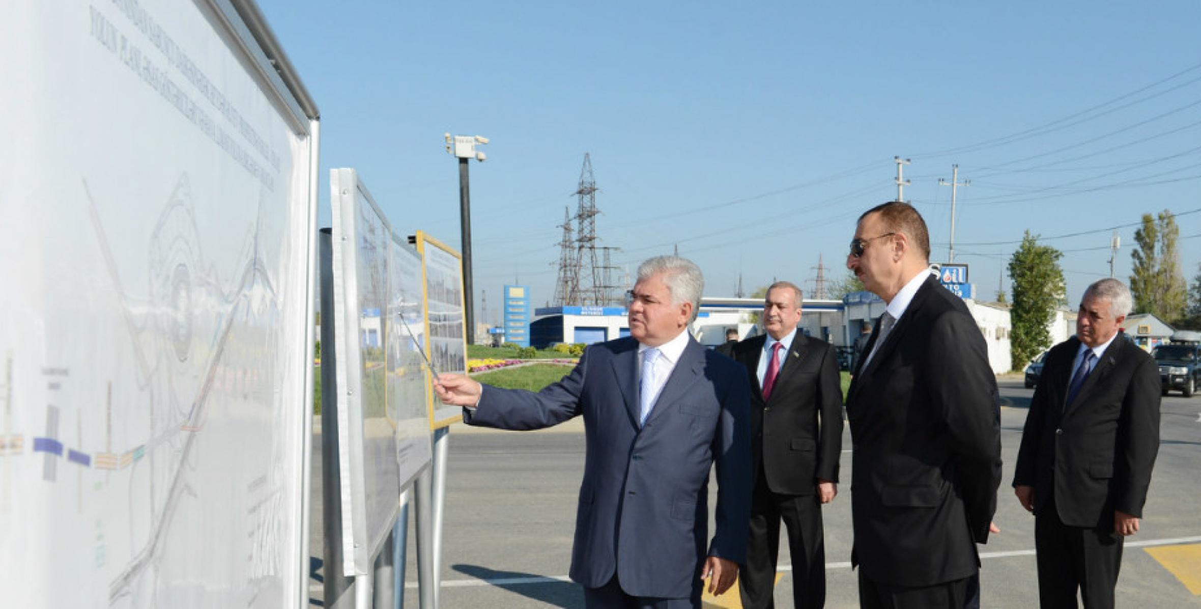 Ilham Aliyev reviewed the Zabrat-Mashtaga-Buzovna and Zabrat-Pirhsagi highways after major overhaul and reconstruction