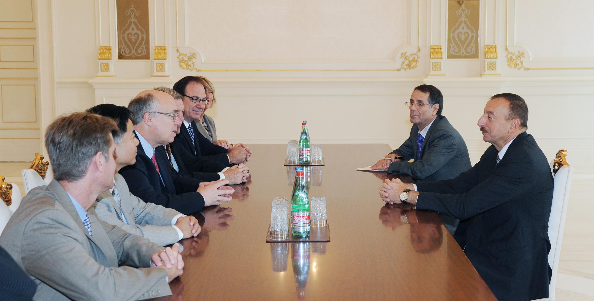 Ilham Aliyev received the Chair of the California Senate Environmental Quality Committee, Joseph Simitian