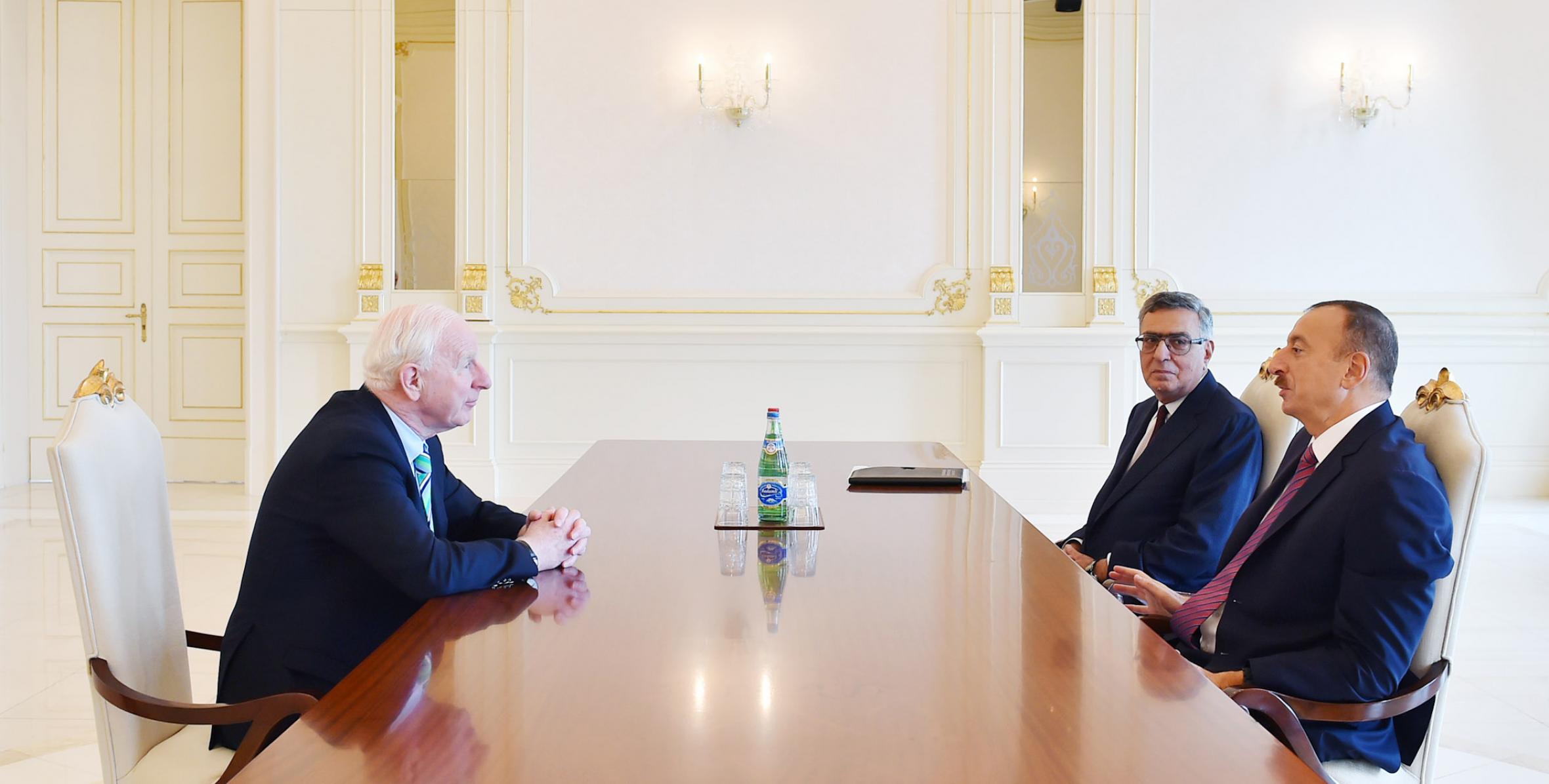 Ilham Aliyev received President of European Olympic Committees Patrick Hickey