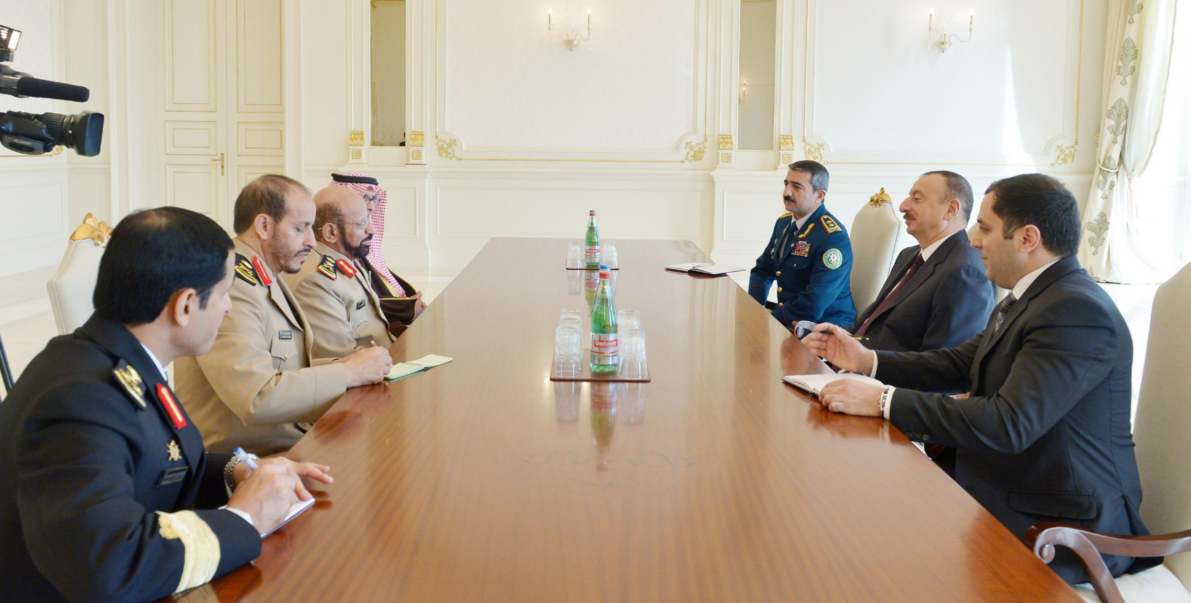 Ильхам Алиев принял делегацию во главе с генеральным директором Пограничной службы Королевства Саудовская Аравия