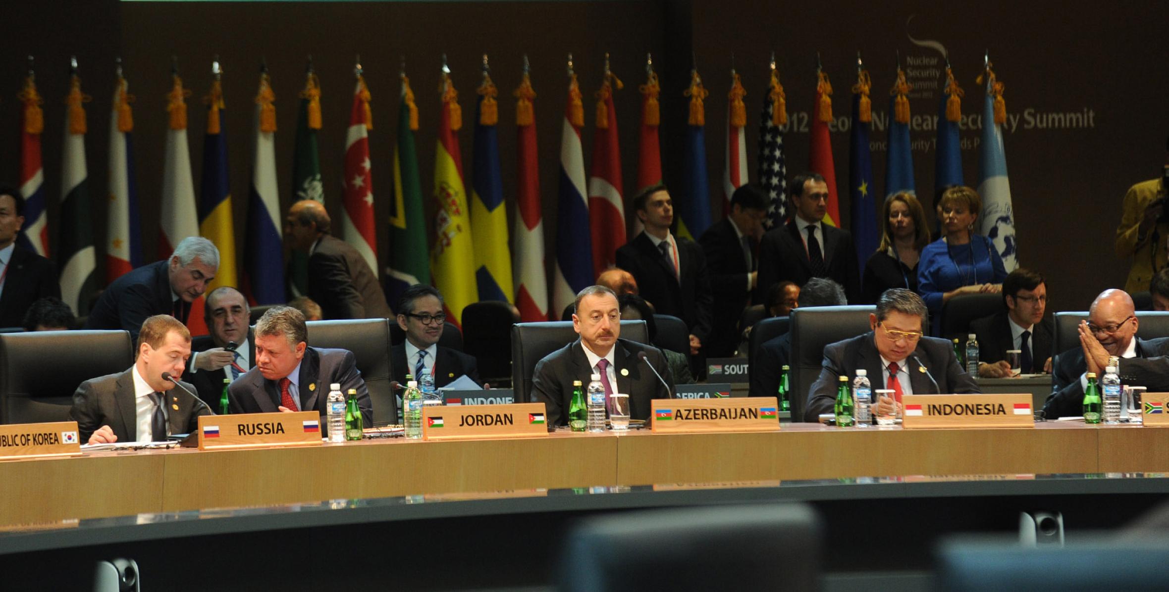 Ilham Aliyev addressed the first plenary session of the Seoul Nuclear Security Summit